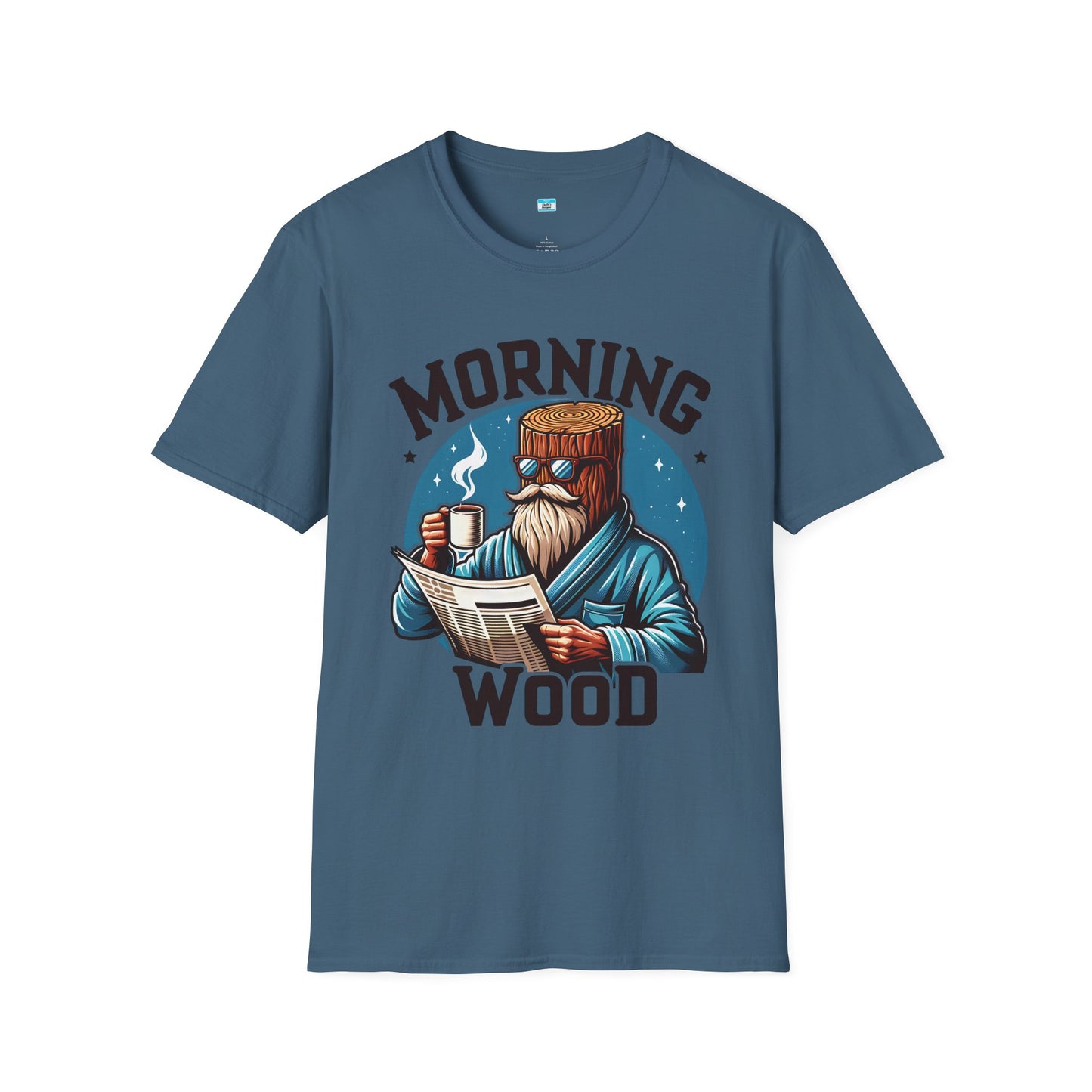 Morning Wood Funny Coffee Shirt – Lumberjack Humor Graphic Tee