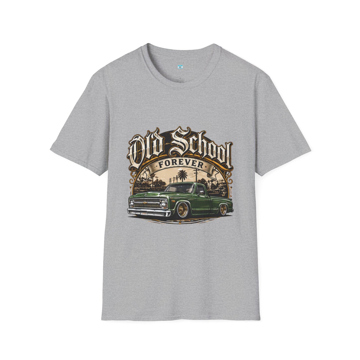 Old School Forever Classic Pickup Truck Shirt | Vintage Lowered Truck Graphic Tee