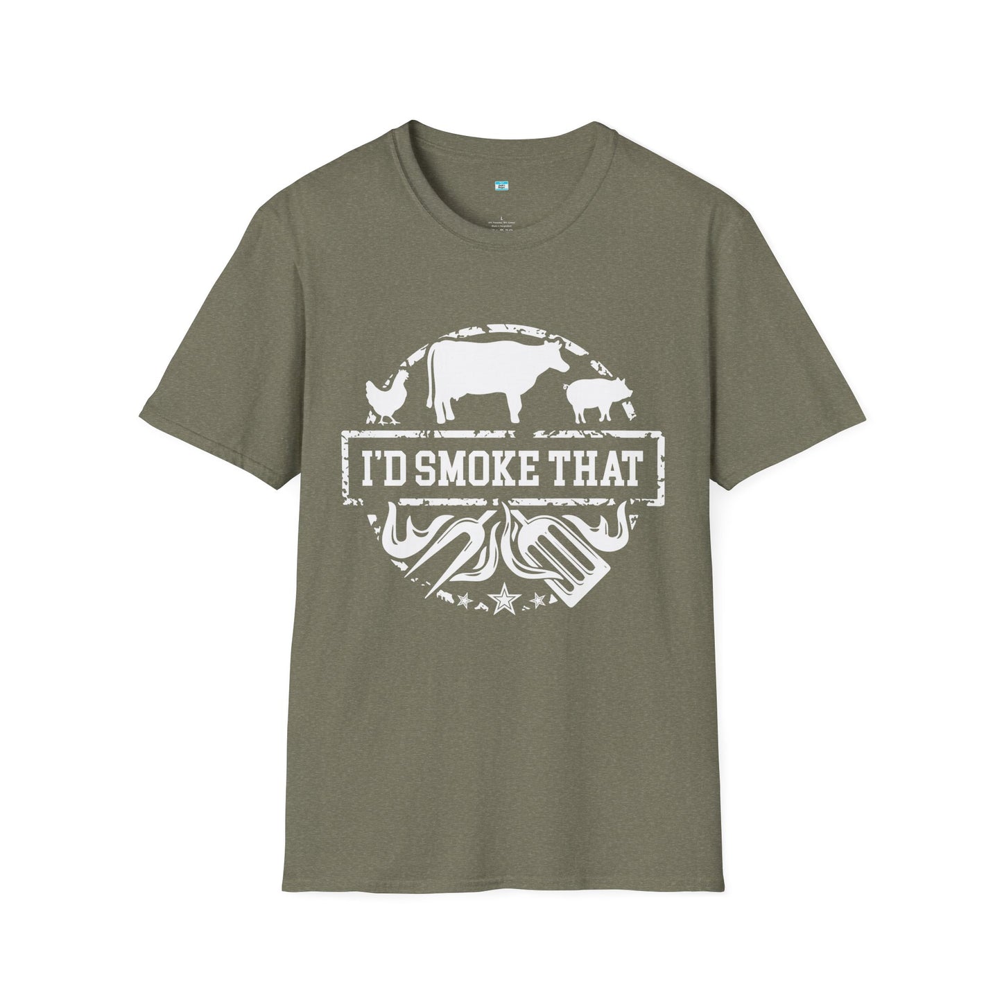 I’d Smoke That BBQ Shirt | Funny Smoker Grill Tee | Pitmaster Meat Lover Shirt