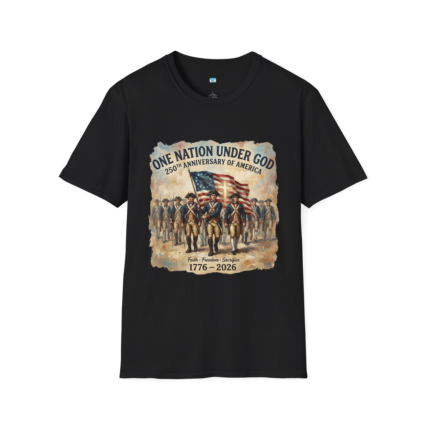America 250 Shirt 1776-2026 | One Nation Under God Patriotic USA Tee