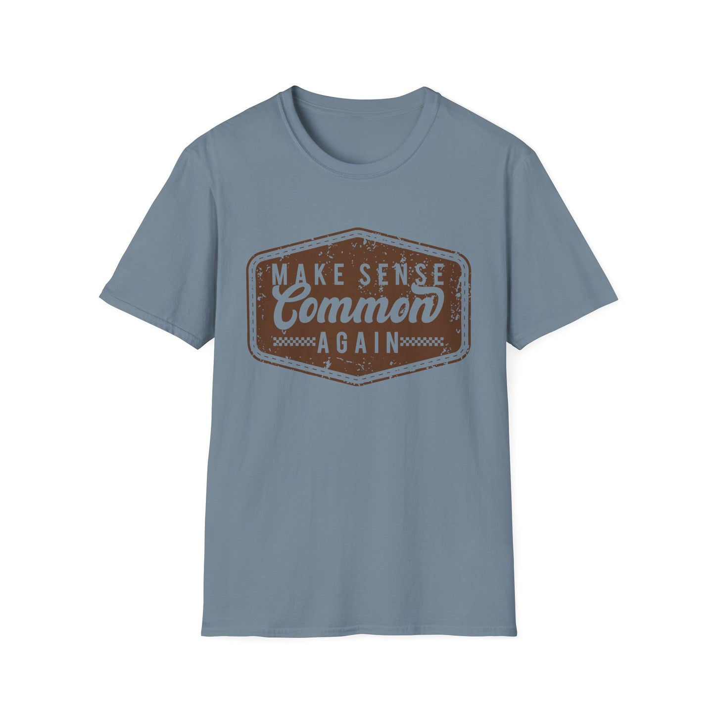 Make Sense Common Again Vintage Graphic Shirt – Funny Sarcastic Statement Tee