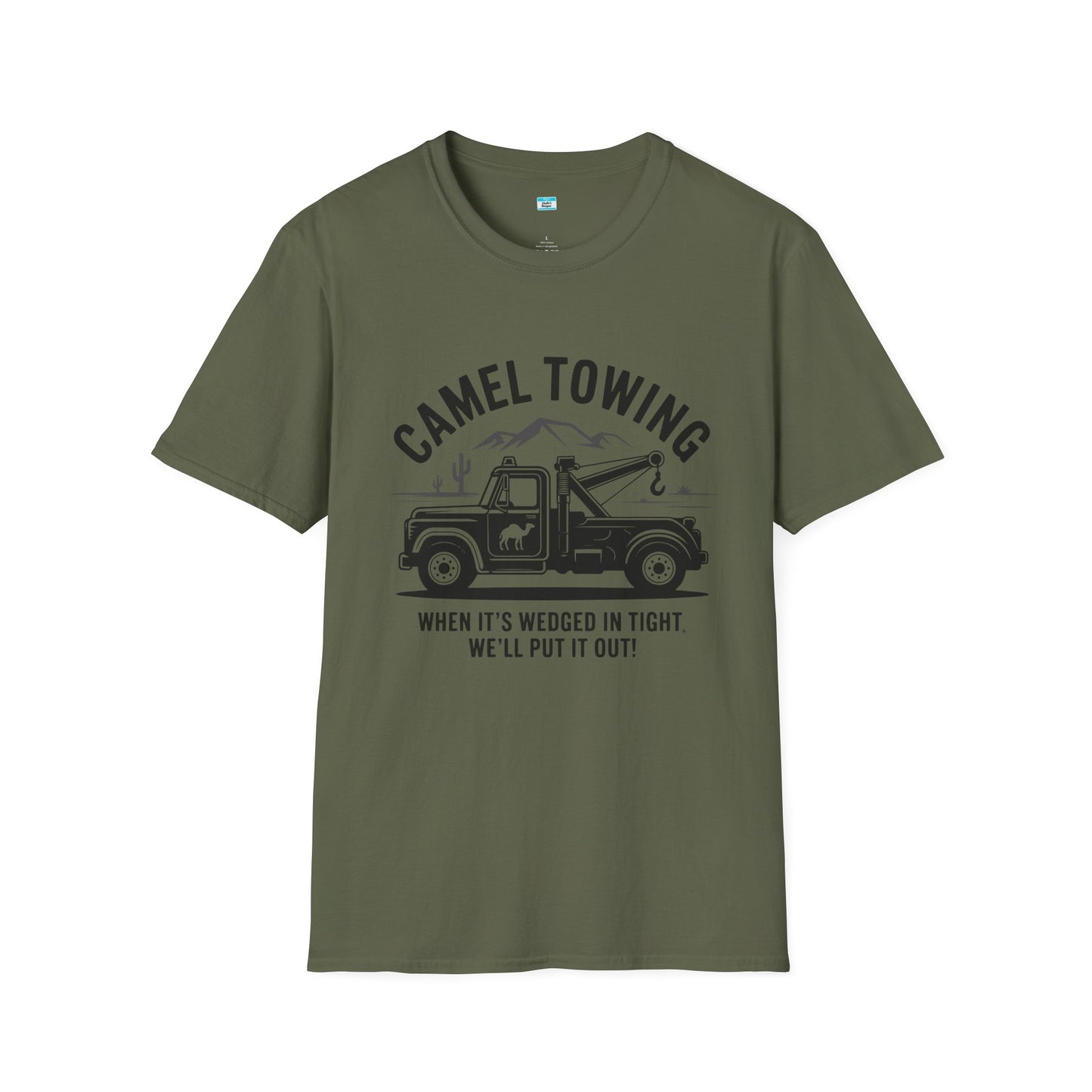Camel Towing Funny Shirt – Tow Truck & Mechanic Humor Graphic Tee