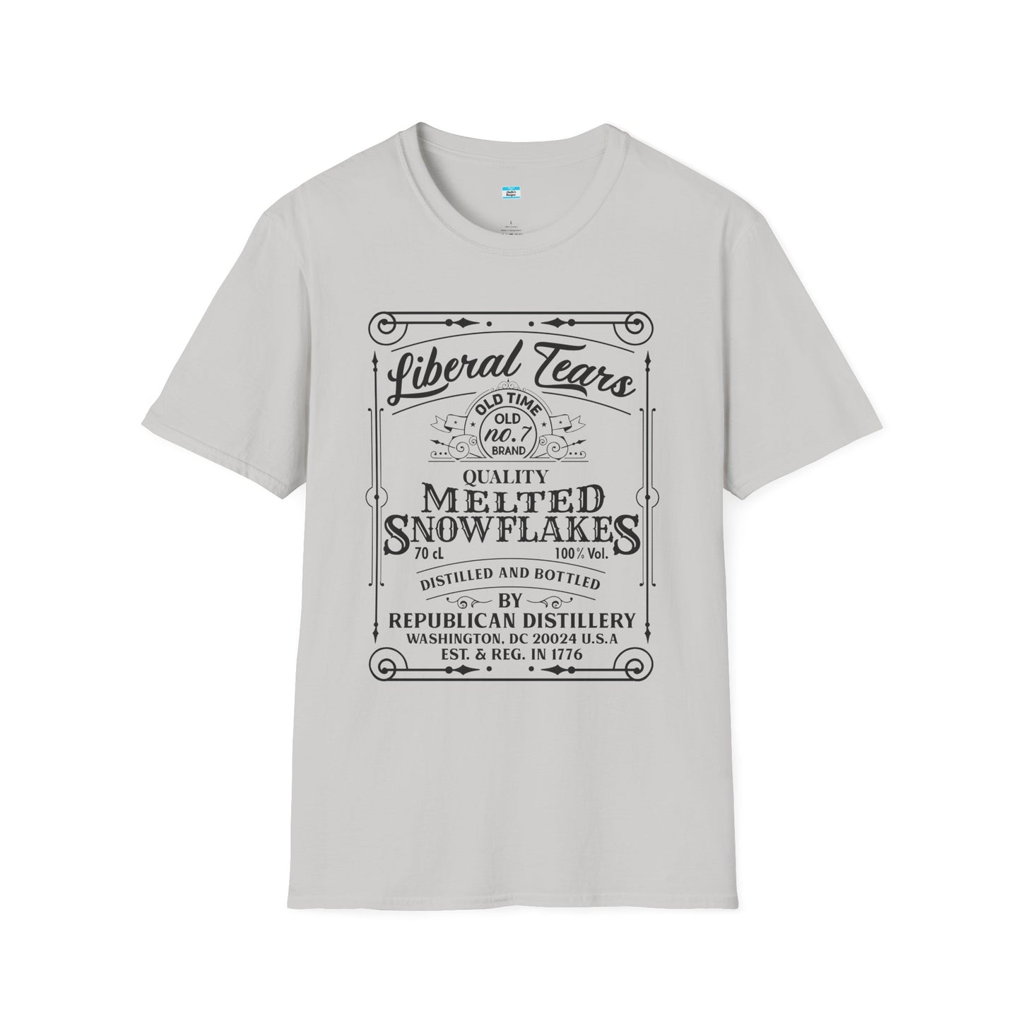 Liberal Tears Vintage Whiskey Label Political Humor T Shirt