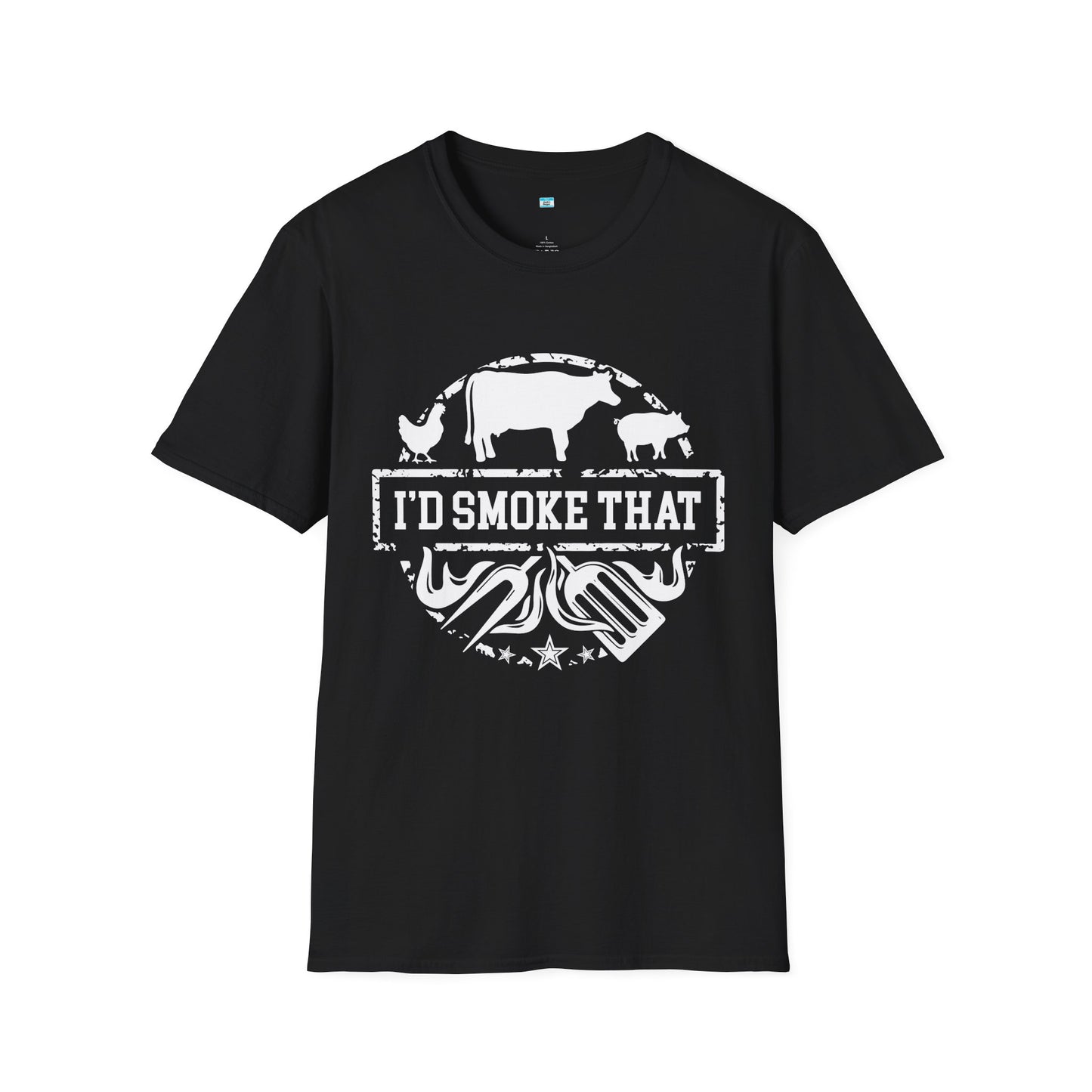 I’d Smoke That BBQ Shirt | Funny Smoker Grill Tee | Pitmaster Meat Lover Shirt