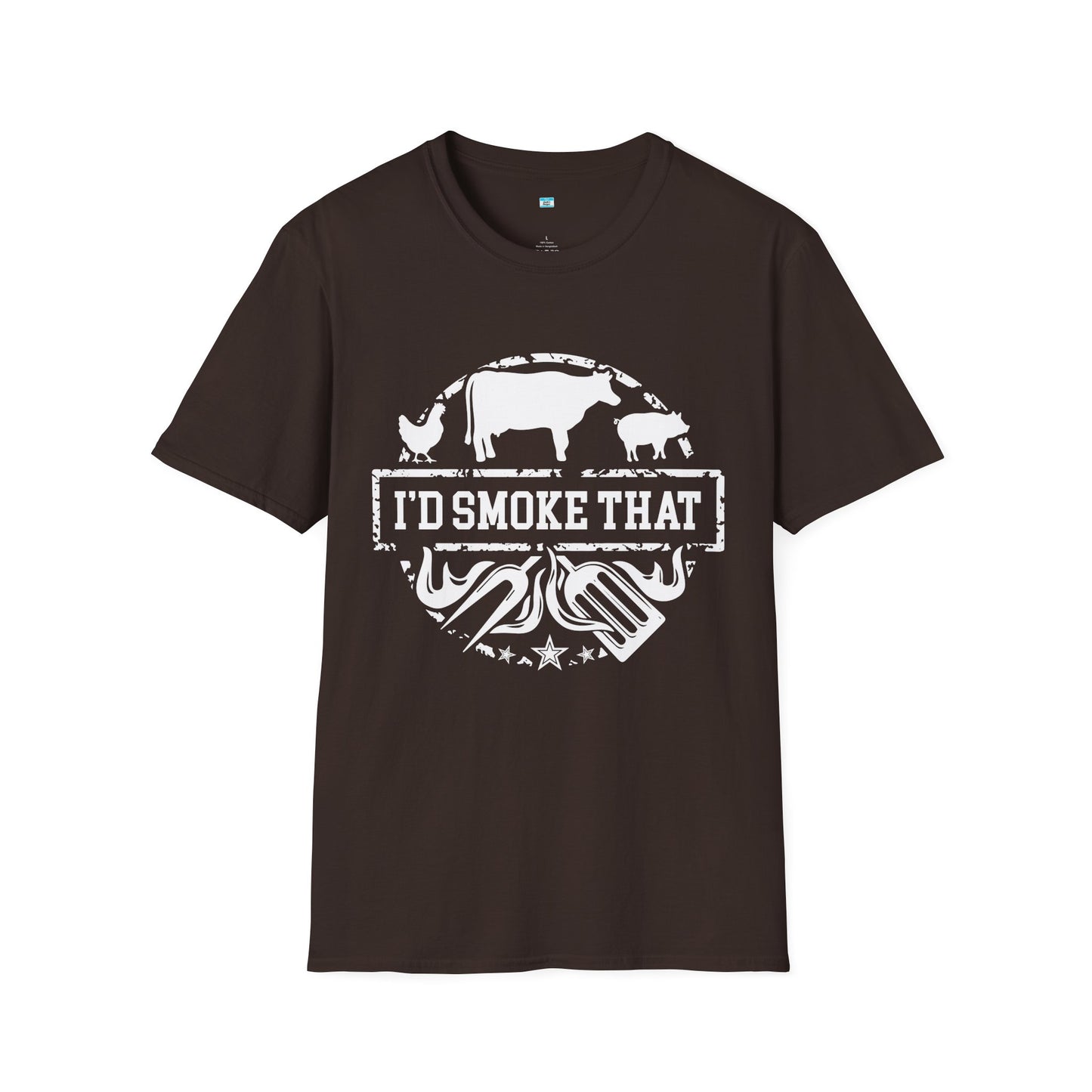 I’d Smoke That BBQ Shirt | Funny Smoker Grill Tee | Pitmaster Meat Lover Shirt