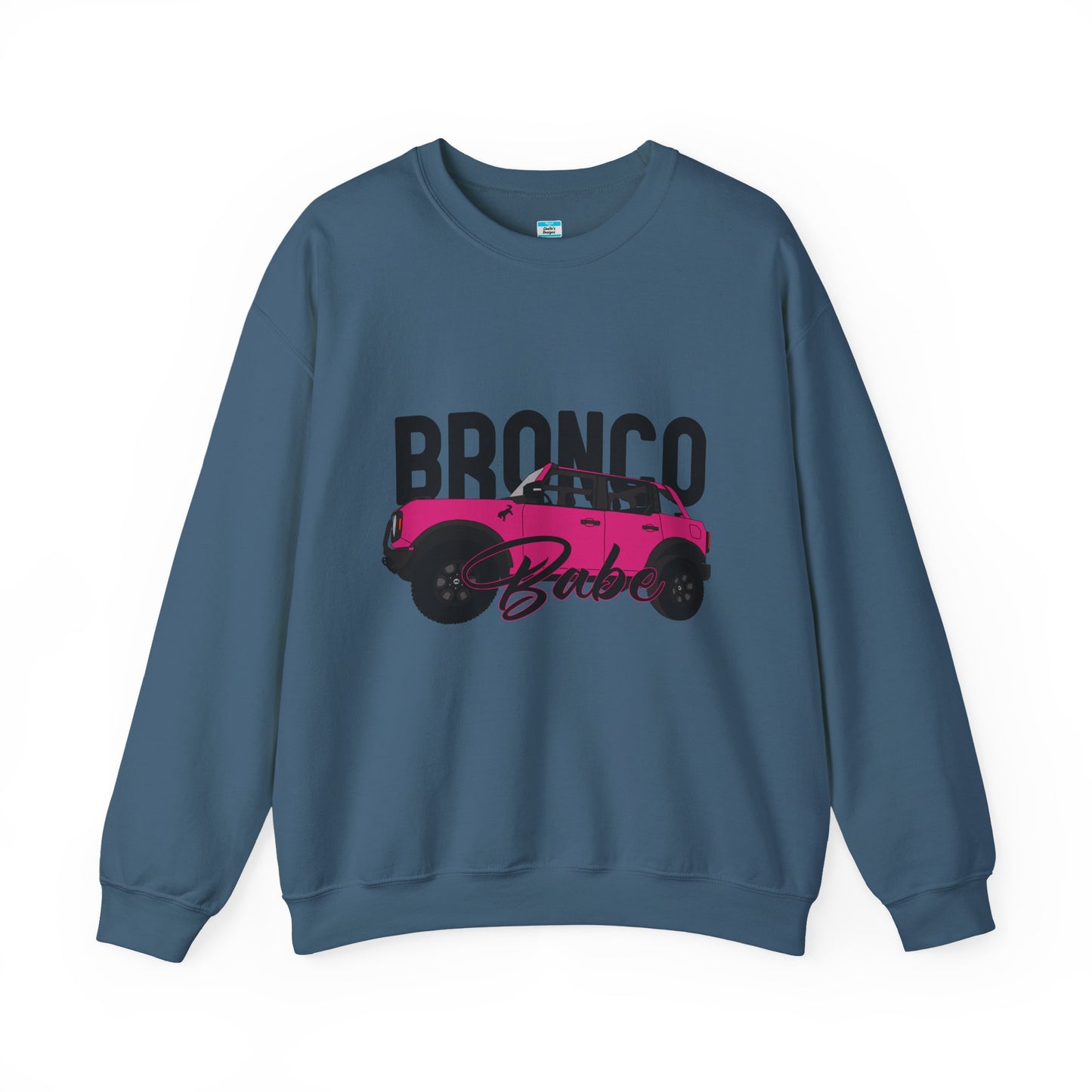 Bronco Babe Pink Bronco Crewneck Sweatshirt