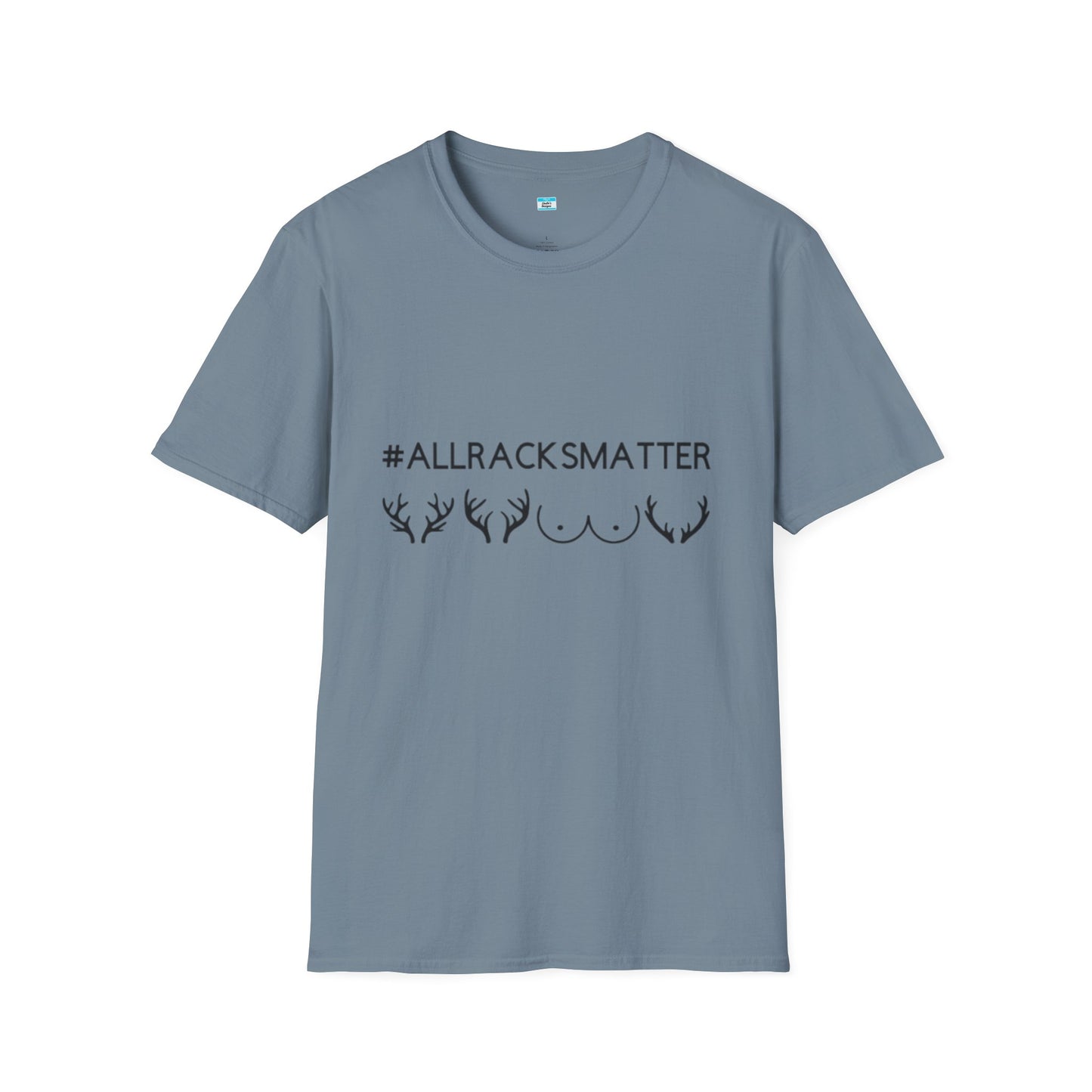AllRacksMatter Funny Hunting Shirt, Deer Rack Antler Tee, Hunting Humor Gift for Men & Women, Outdoor Hunter Novelty Tee
