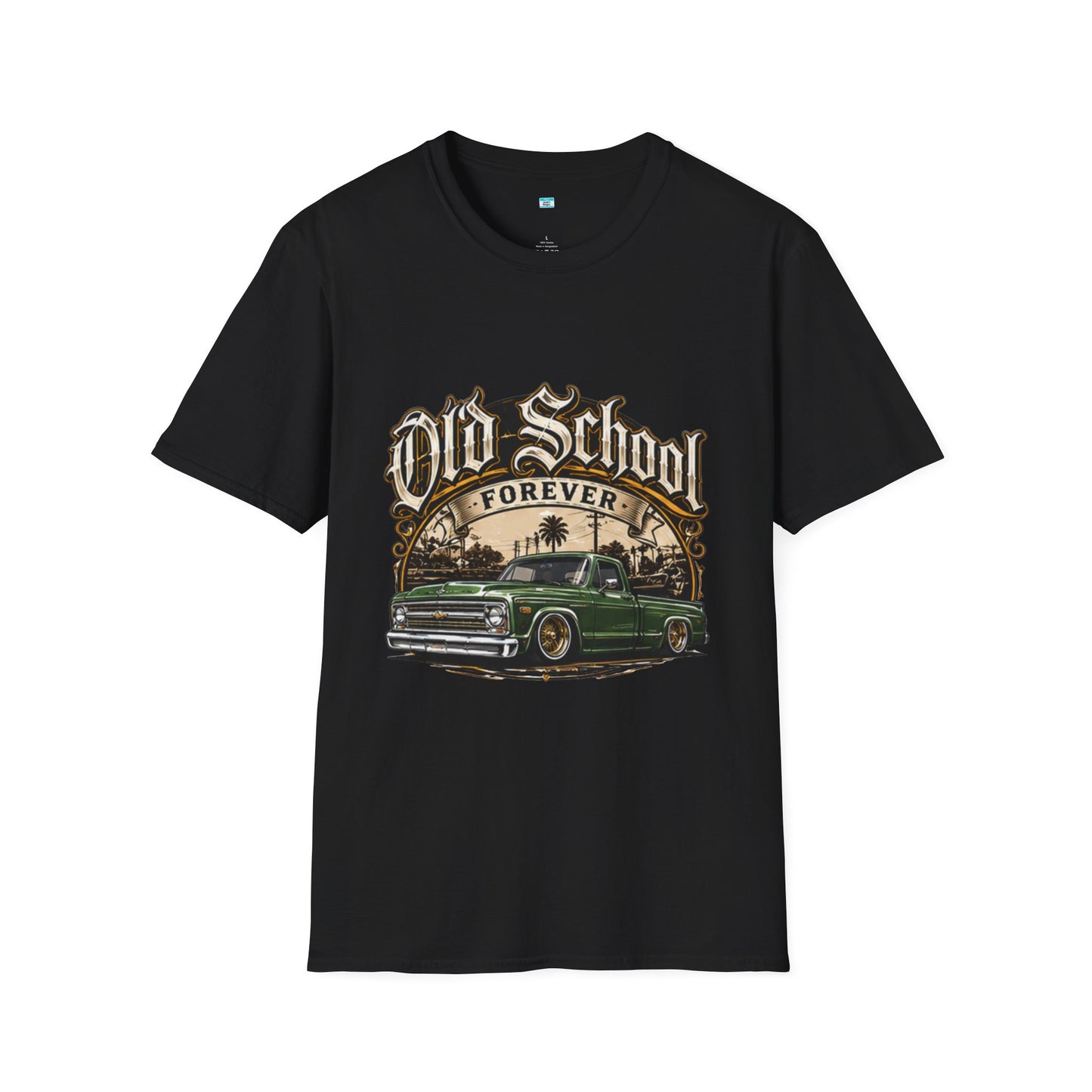 Old School Forever Classic Pickup Truck Shirt | Vintage Lowered Truck Graphic Tee