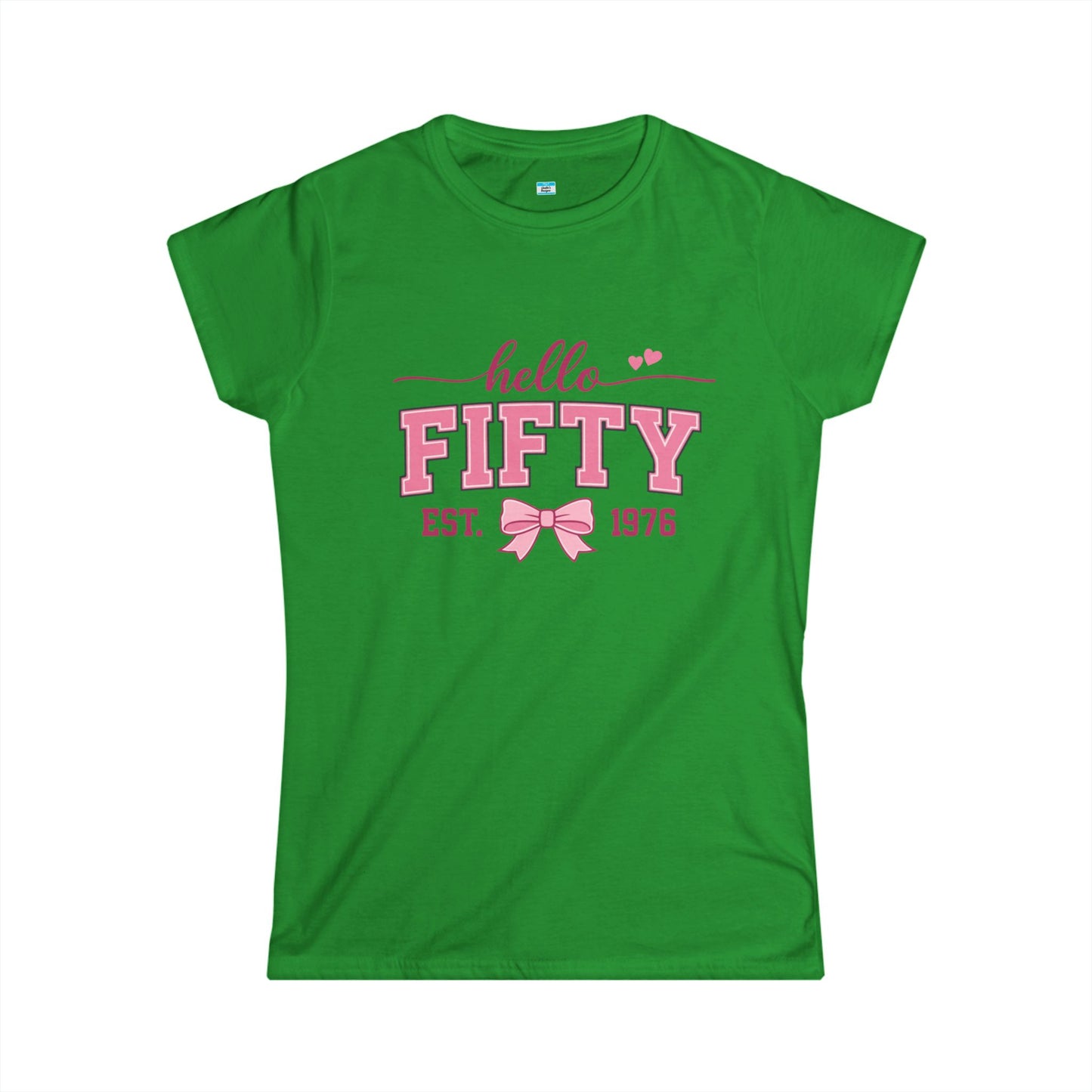 Hello Fifty Shirt | 50th Birthday Shirt Women Est 1976 | Cute Fifty and Fabulous Tee