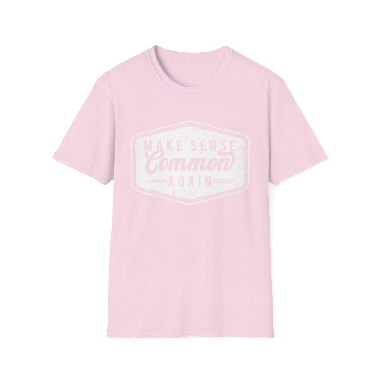 Make Sense Common Again Vintage Graphic Shirt – Funny Sarcastic Statement Tee