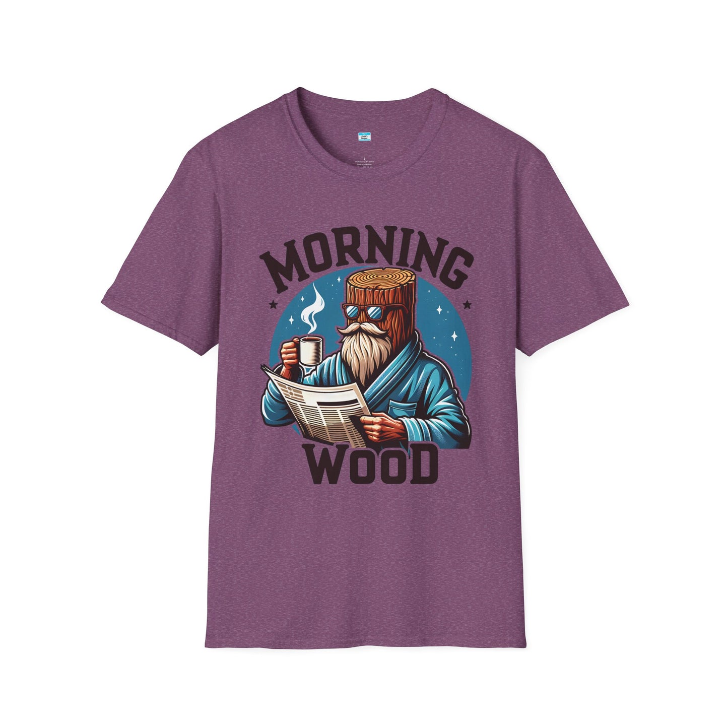 Morning Wood Funny Coffee Shirt – Lumberjack Humor Graphic Tee