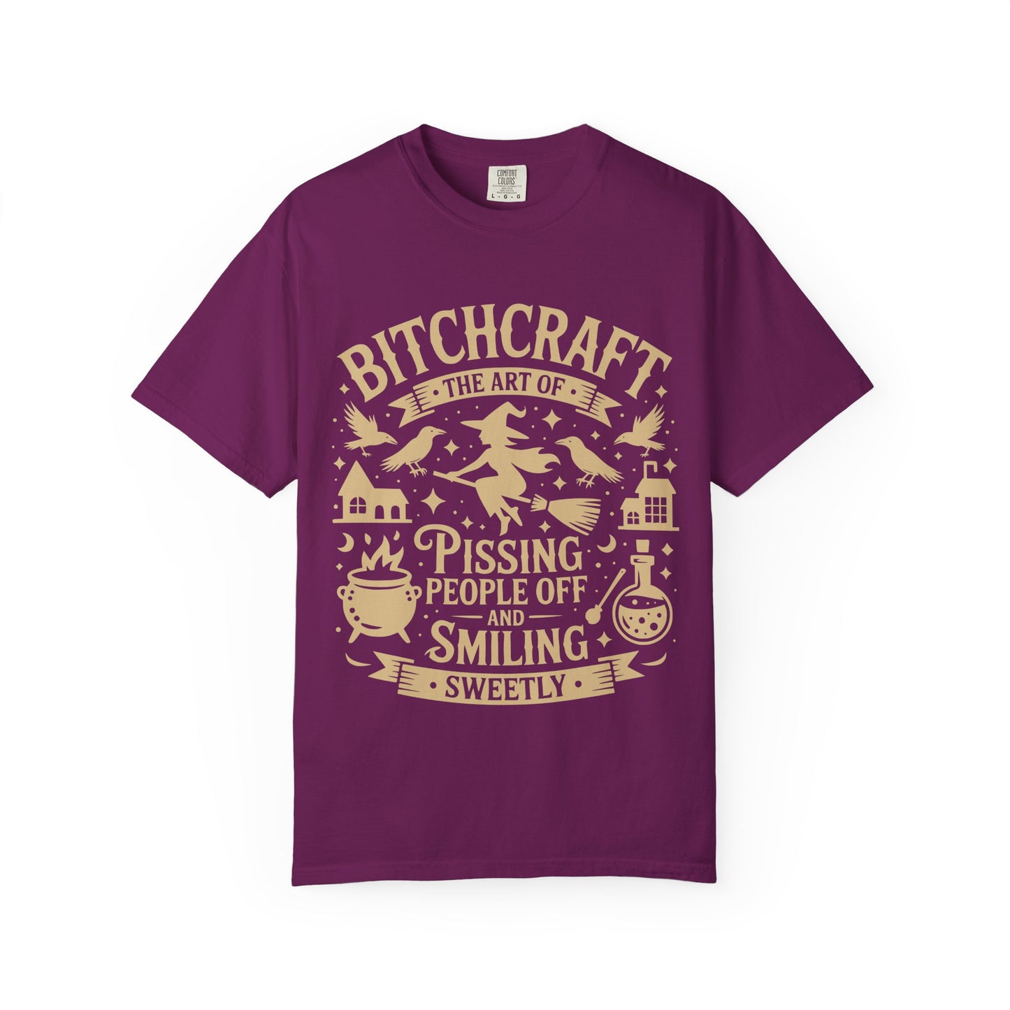 Bitchcraft – Funny Witchy T-Shirt | Gothic Witch Humor Tee