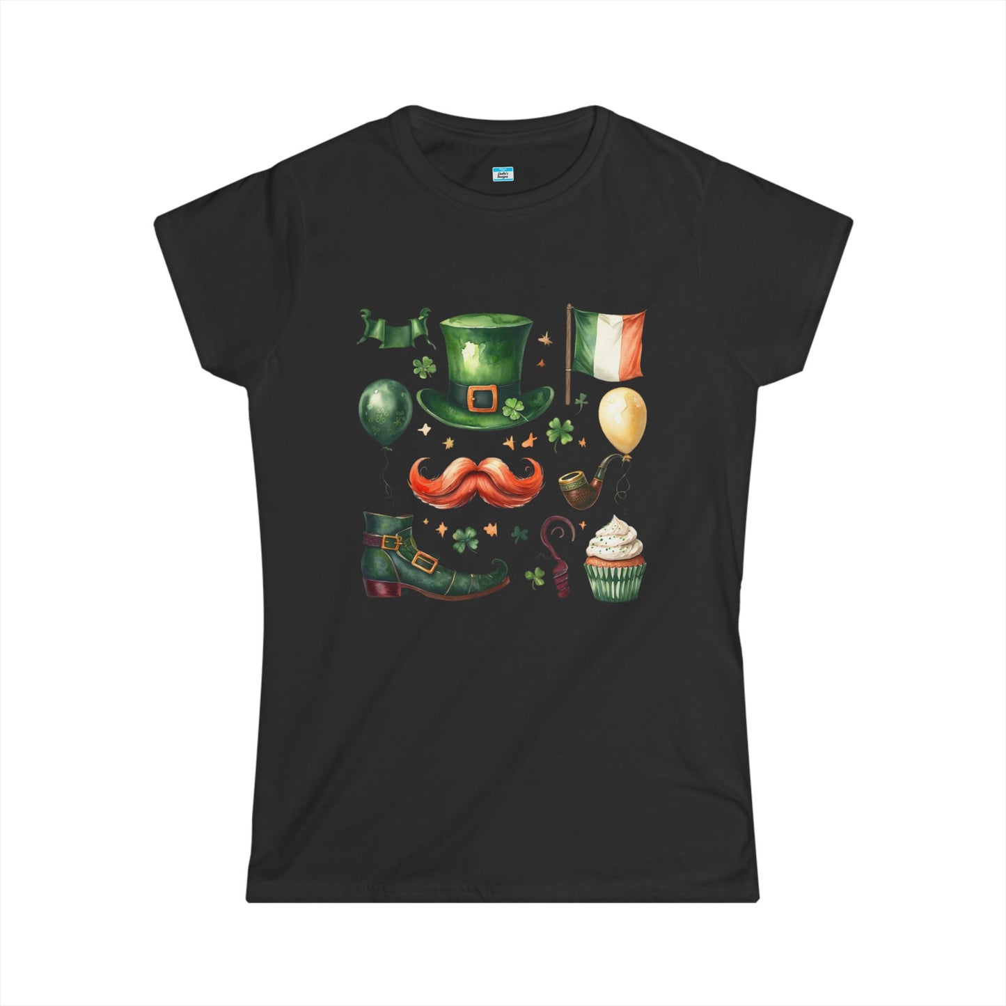St Patrick’s Day Irish Watercolor Graphic Shirt – Lucky Shamrock Holiday Tee