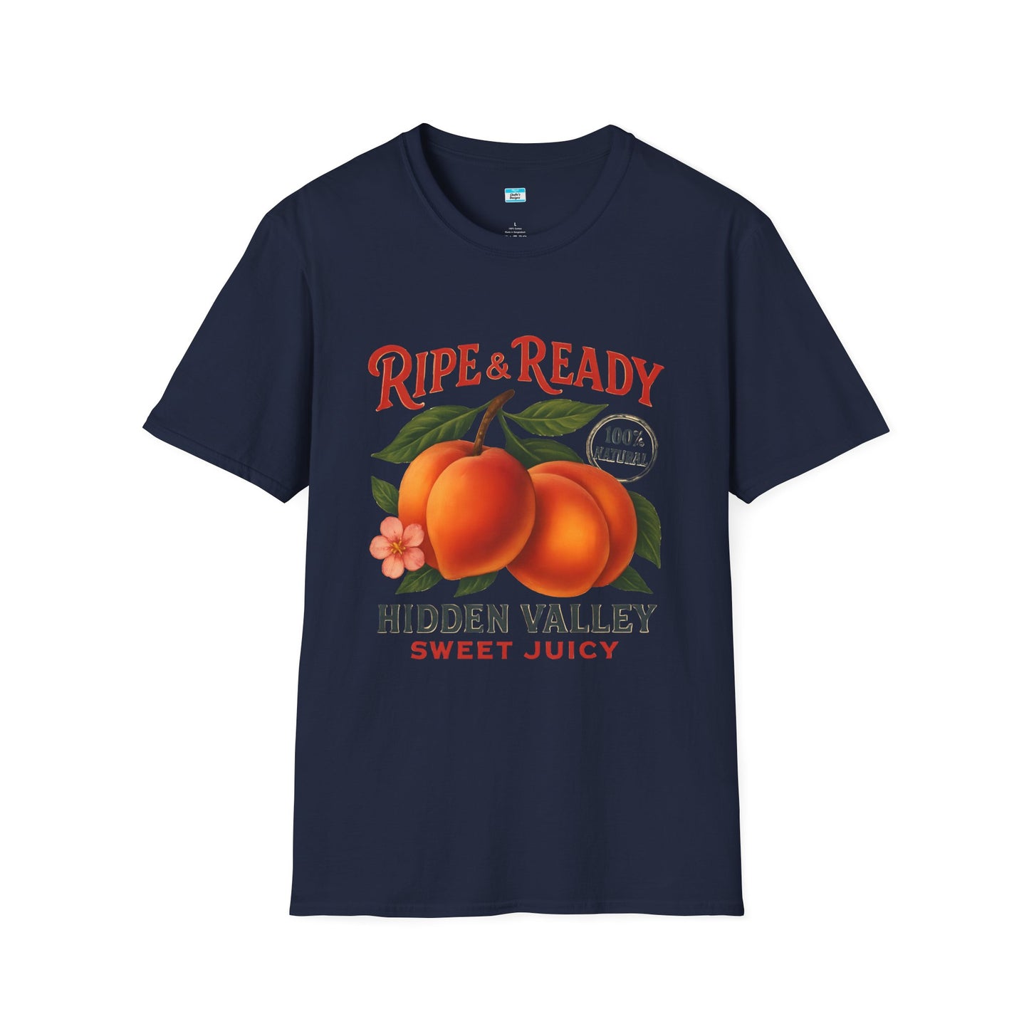 Ripe & Ready Peach T-Shirt – Hidden Valley Sweet Juicy Vintage Fruit Tee