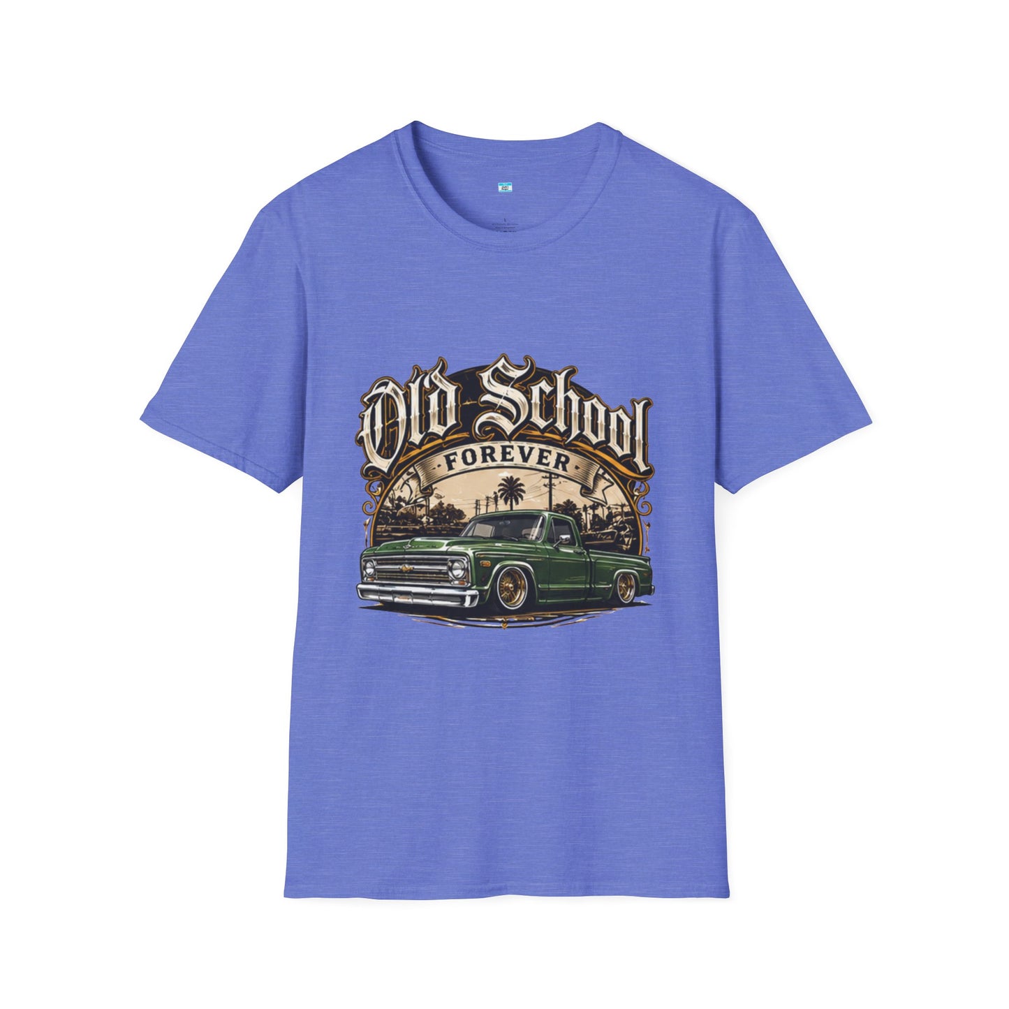 Old School Forever Classic Pickup Truck Shirt | Vintage Lowered Truck Graphic Tee