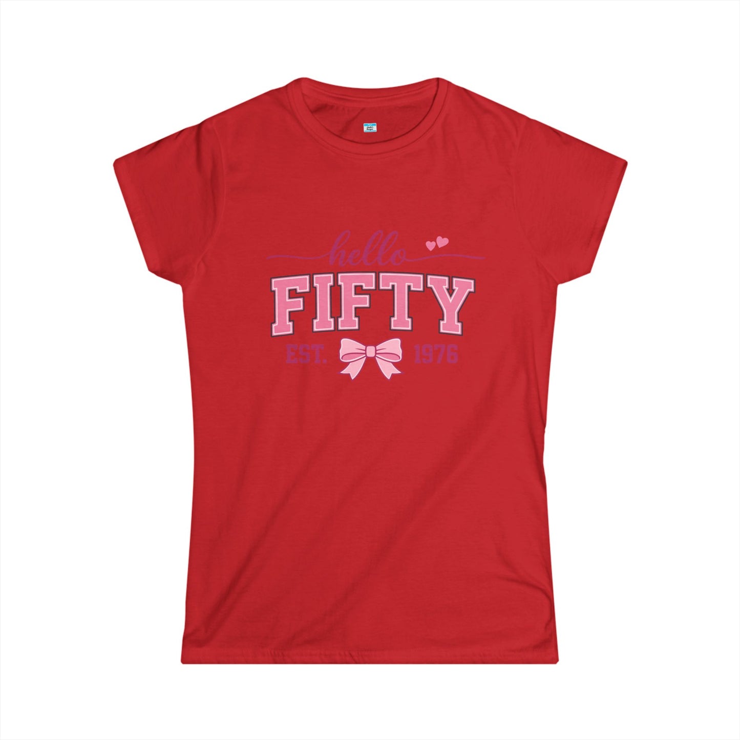 Hello Fifty Shirt | 50th Birthday Shirt Women Est 1976 | Cute Fifty and Fabulous Tee