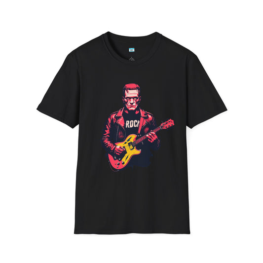 Frankenstein Rock Guitar T-Shirt – Horror Punk Monster Music Tee