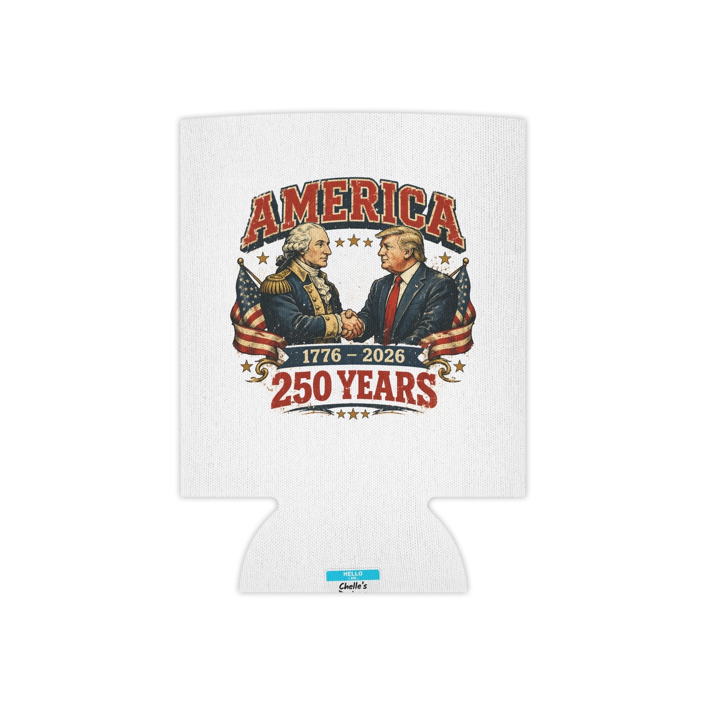 America 250 Can Cooler 1776-2026 | Patriotic USA Koozie Drink Sleeve