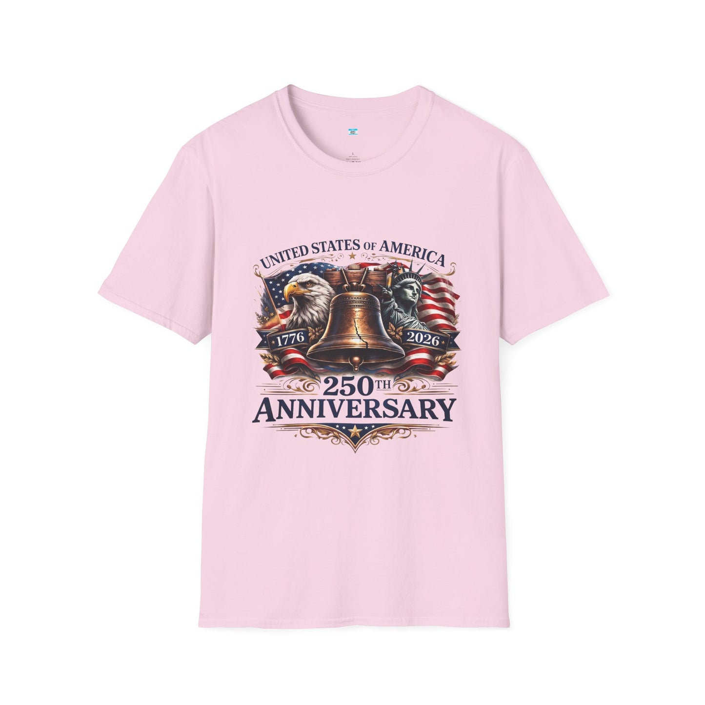 America 250 Anniversary Shirt 1776-2026 | Liberty Bell Patriotic USA Graphic Tee
