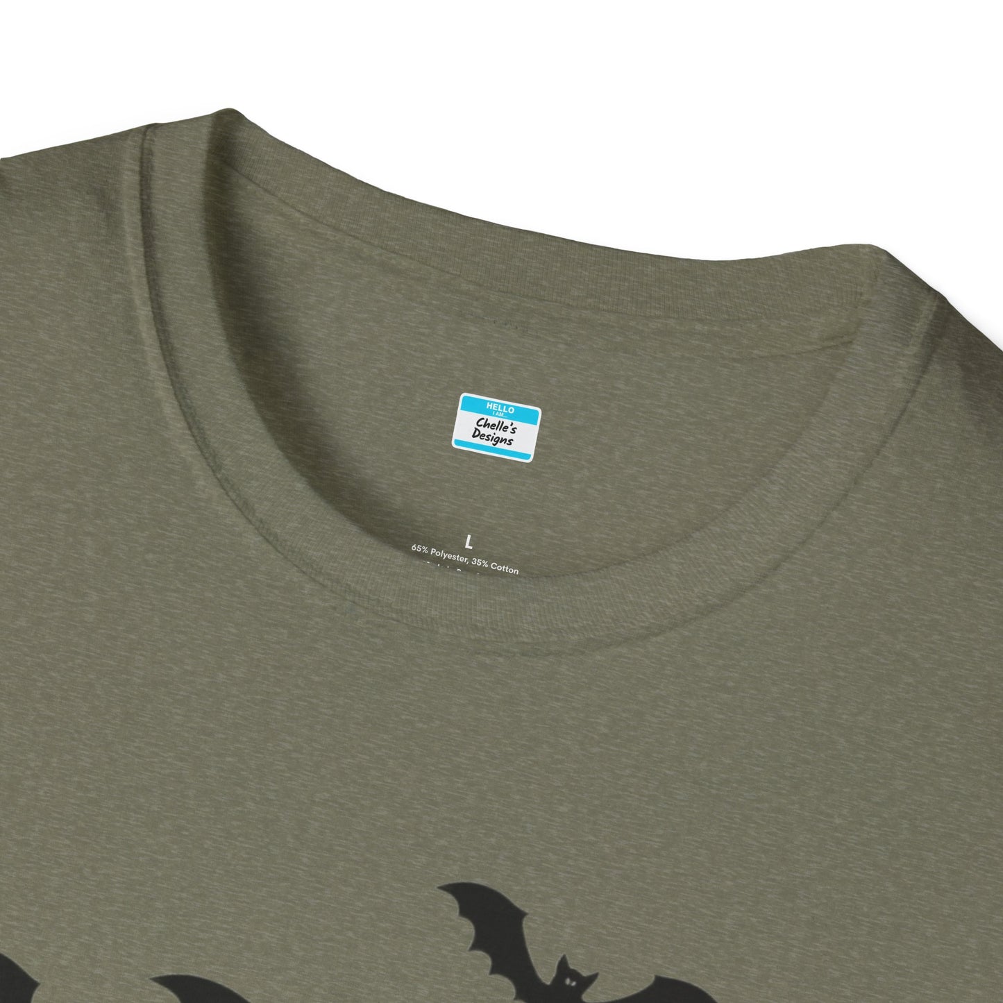 Goth Mama T-Shirt – Moon Phase & Bat Graphic Tee for Spooky Moms