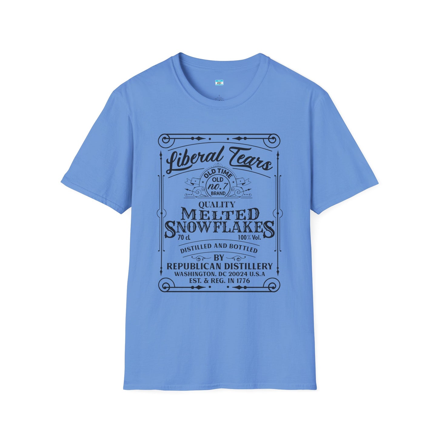 Liberal Tears Vintage Whiskey Label Political Humor T Shirt