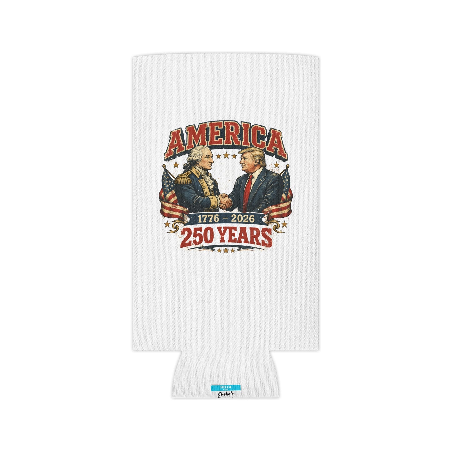 America 250 Can Cooler 1776-2026 | Patriotic USA Koozie Drink Sleeve