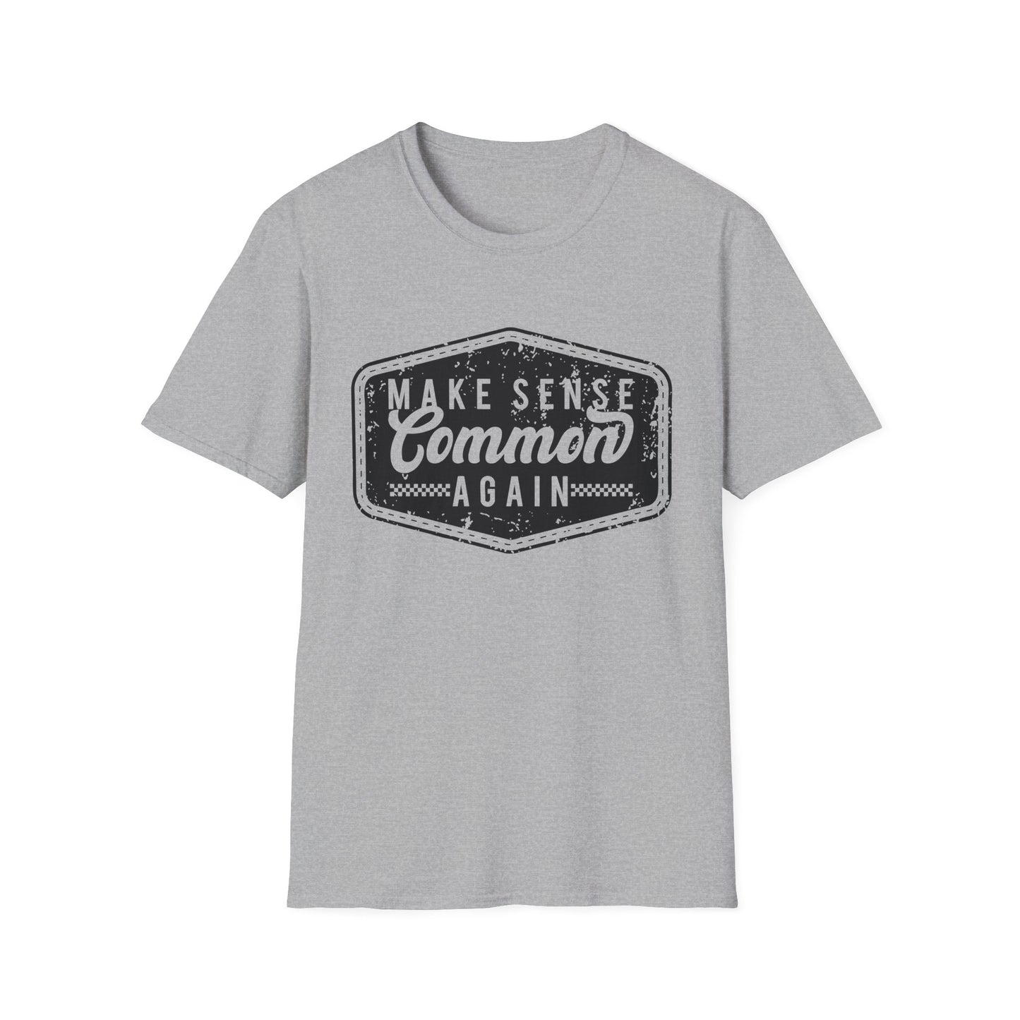 Make Sense Common Again Vintage Graphic Shirt – Funny Sarcastic Statement Tee