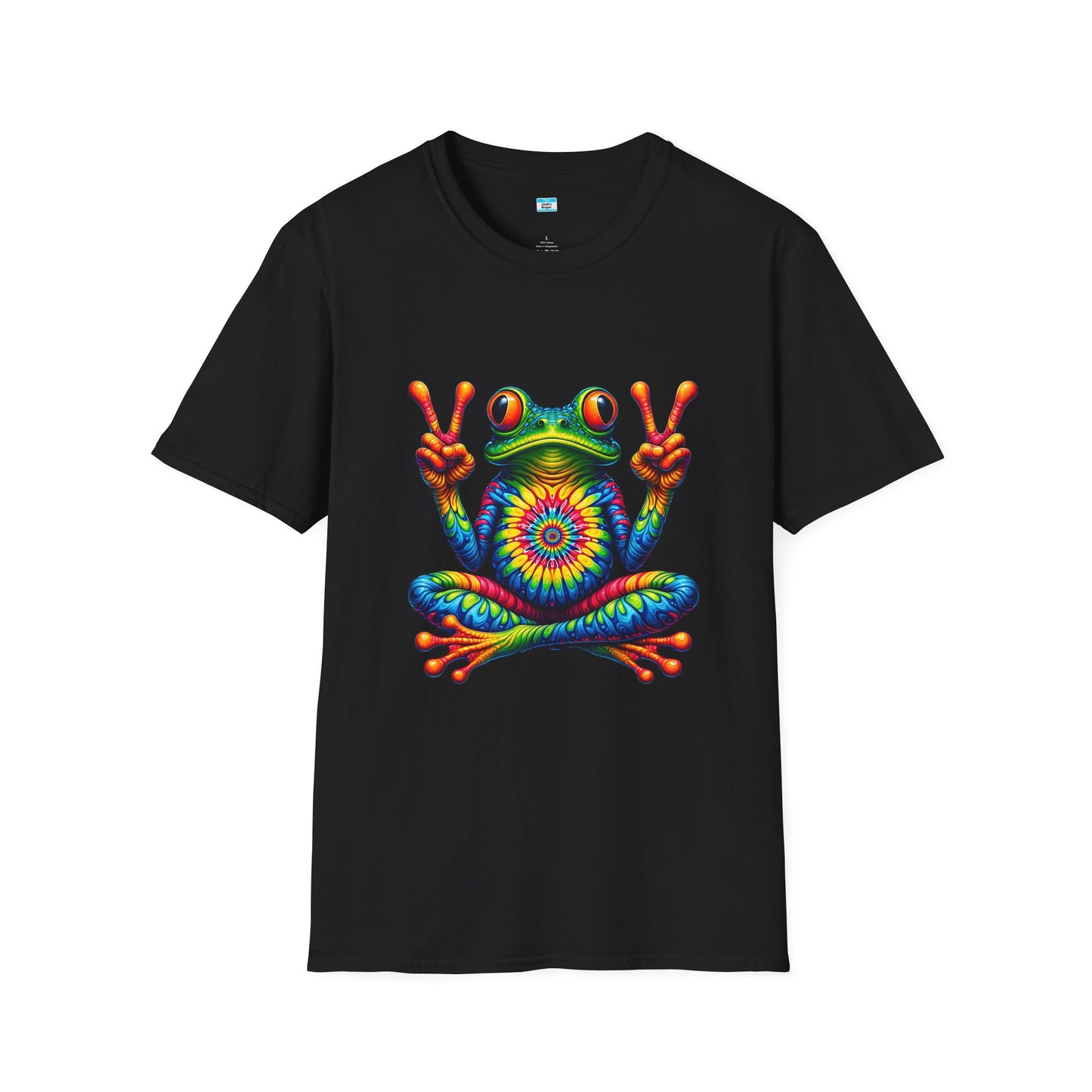 Psychedelic Peace Frog – Groovy Hippie Festival Tee