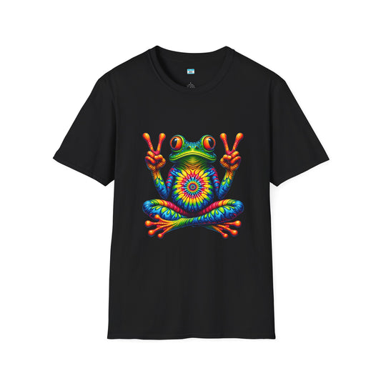 Psychedelic Peace Frog – Groovy Hippie Festival Tee
