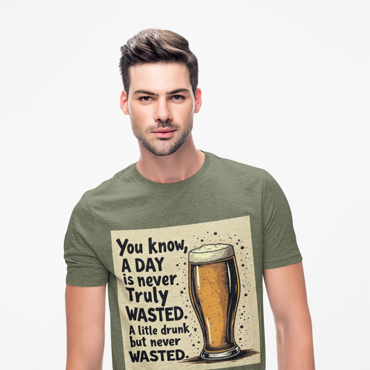 A Day is Never Truly Wasted – Funny Beer Lover Shirt