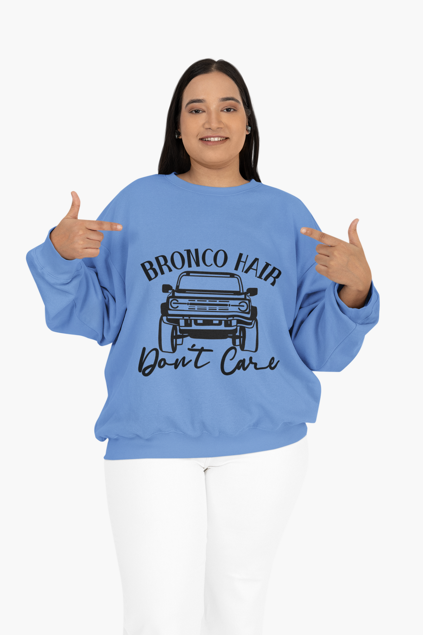 Bronco Hair Don’t Care Sweatshirt Unisex Off-Road Crewneck