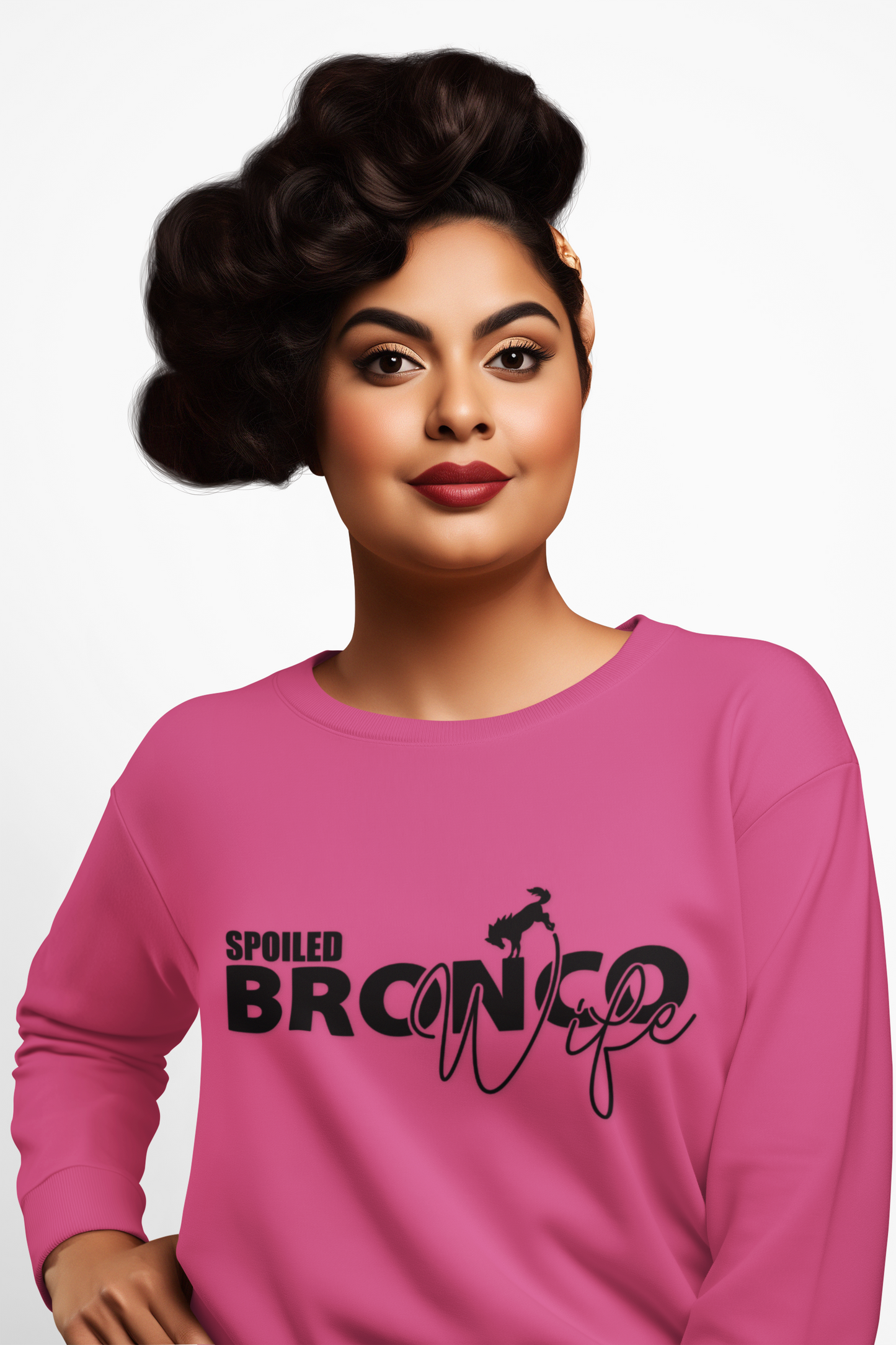 Spoiled Bronco Wife Unisex Sweatshirt Bronco Lover Off-Road Crewneck
