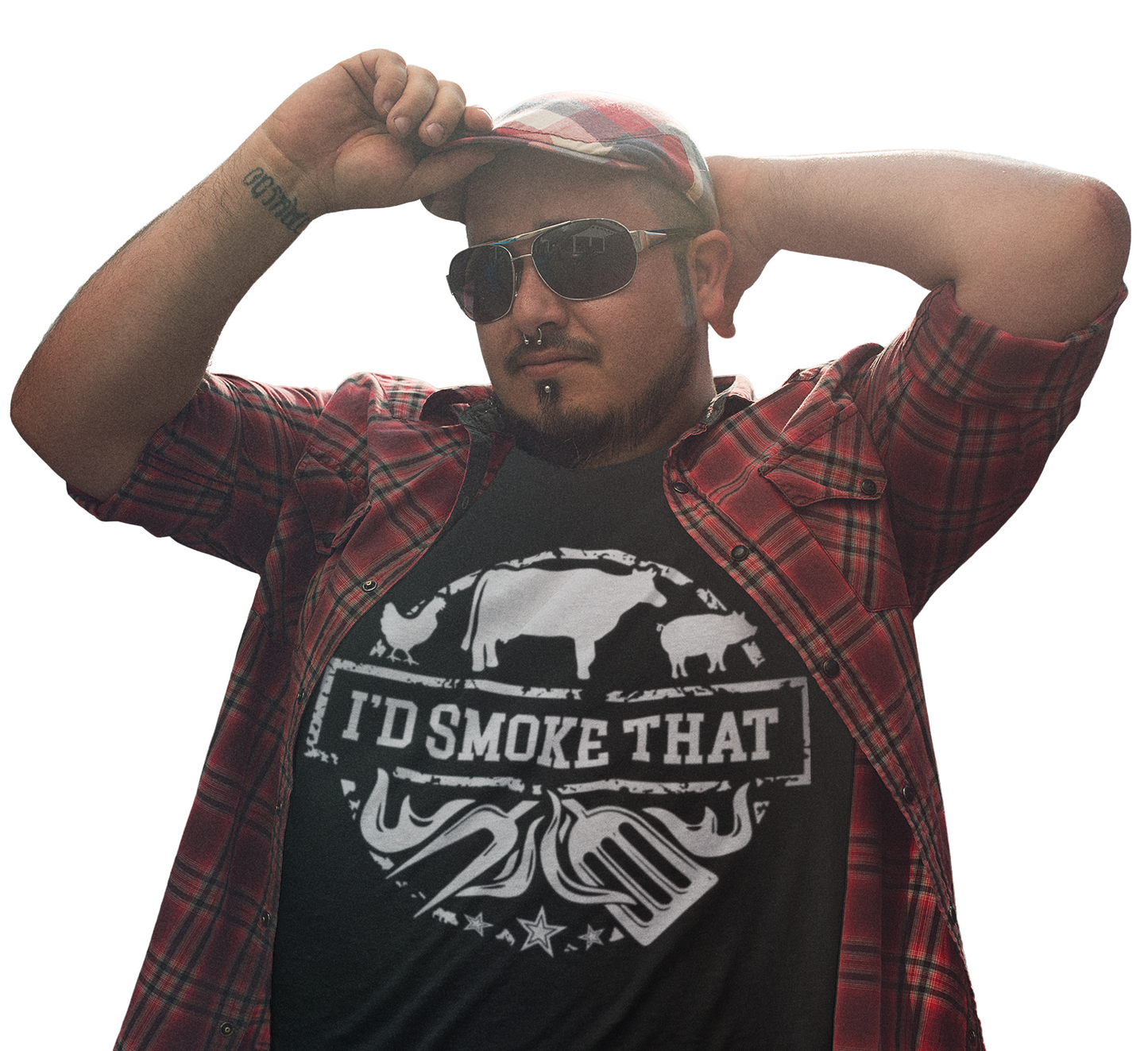 I’d Smoke That BBQ Shirt | Funny Smoker Grill Tee | Pitmaster Meat Lover Shirt