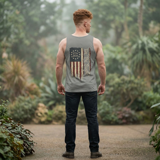 America 250 Double Sided Tank Top 1776-2026 | We The People Patriotic Flag Shirt