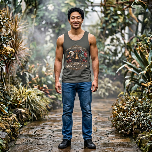 America 250 Tank Top 1776-2026 | Liberty Bell Patriotic USA Anniversary Shirt
