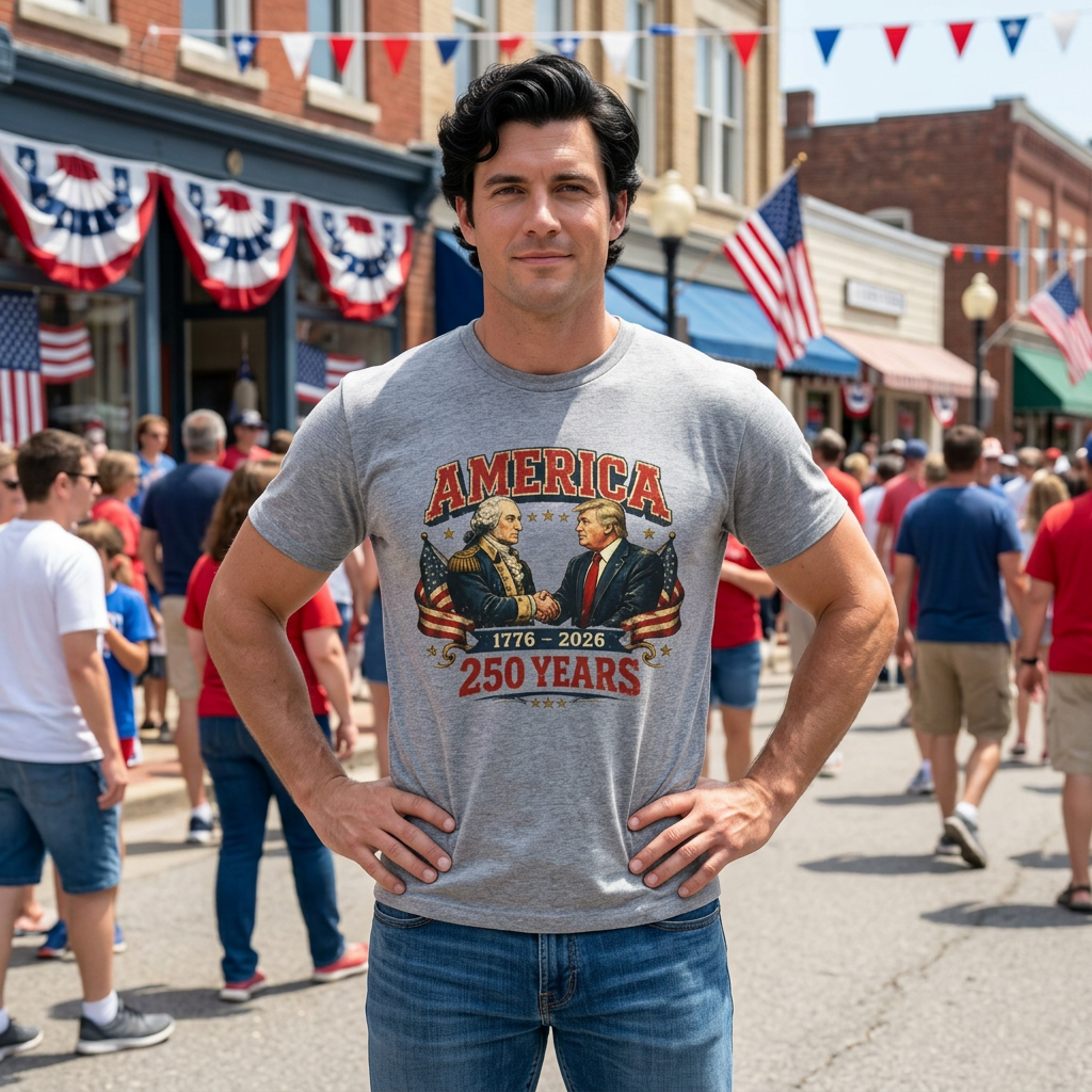 America 250 Years Shirt 1776-2026 | Patriotic USA Anniversary Graphic Tee
