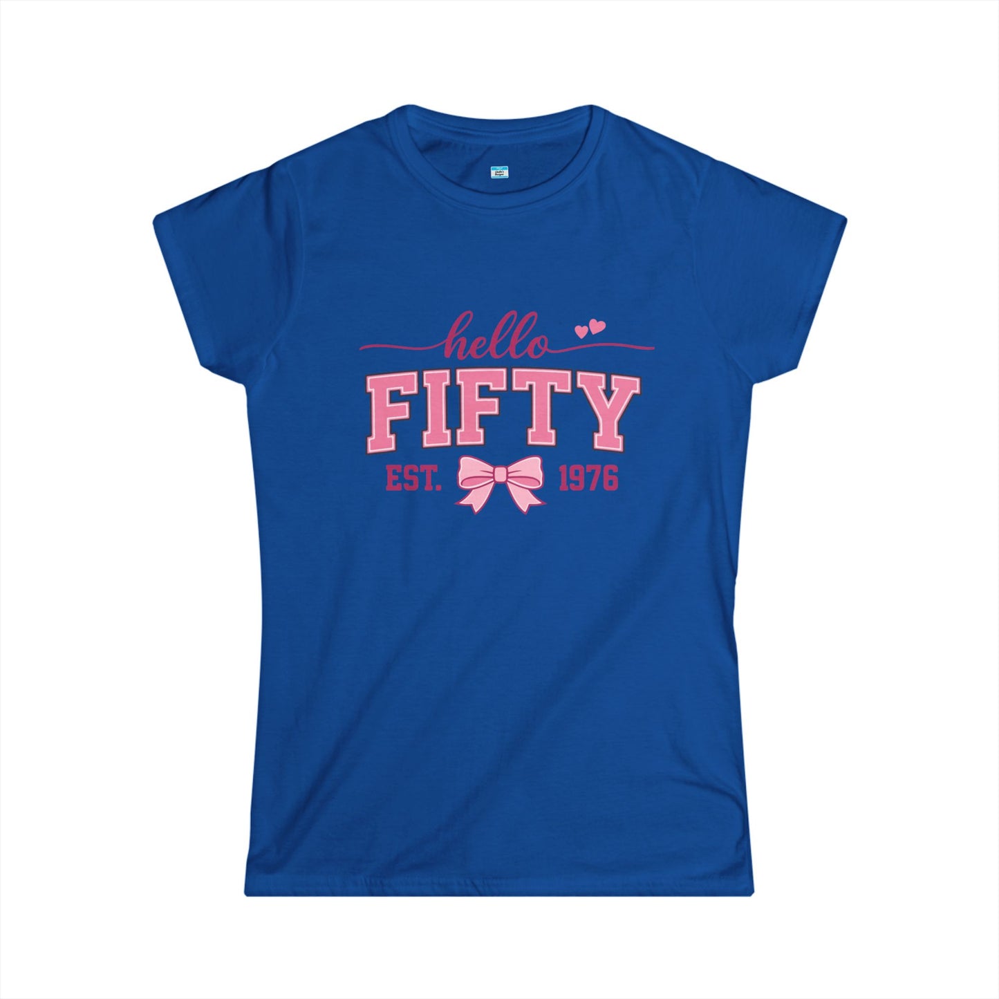 Hello Fifty Shirt | 50th Birthday Shirt Women Est 1976 | Cute Fifty and Fabulous Tee