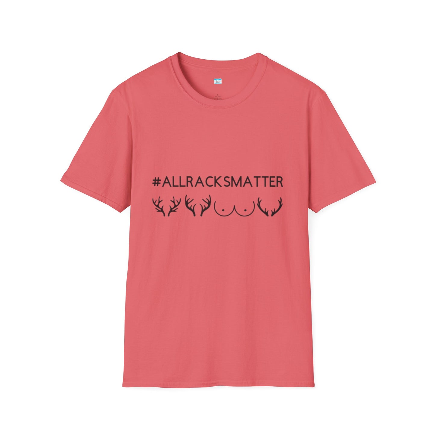 AllRacksMatter Funny Hunting Shirt, Deer Rack Antler Tee, Hunting Humor Gift for Men & Women, Outdoor Hunter Novelty Tee