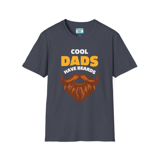 Cool Dads Have Brown Beards T-Shirt | Funny Father’s Day Gift Beard Graphic Tee