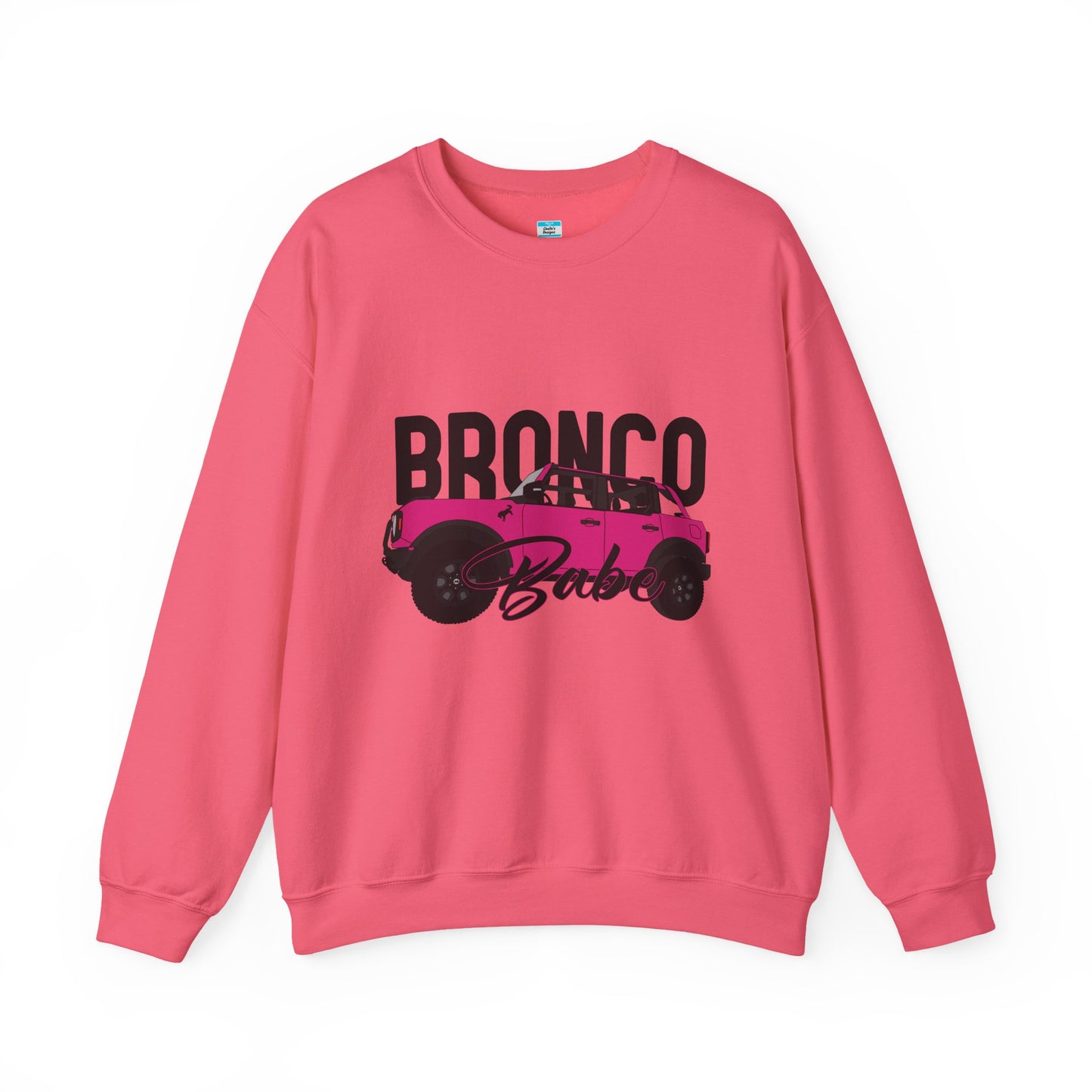 Bronco Babe Pink Bronco Crewneck Sweatshirt