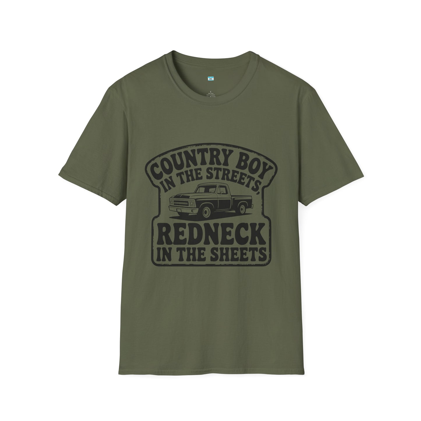 Country Boy Shirt Redneck in the Sheets | Funny Southern Truck Graphic Tee