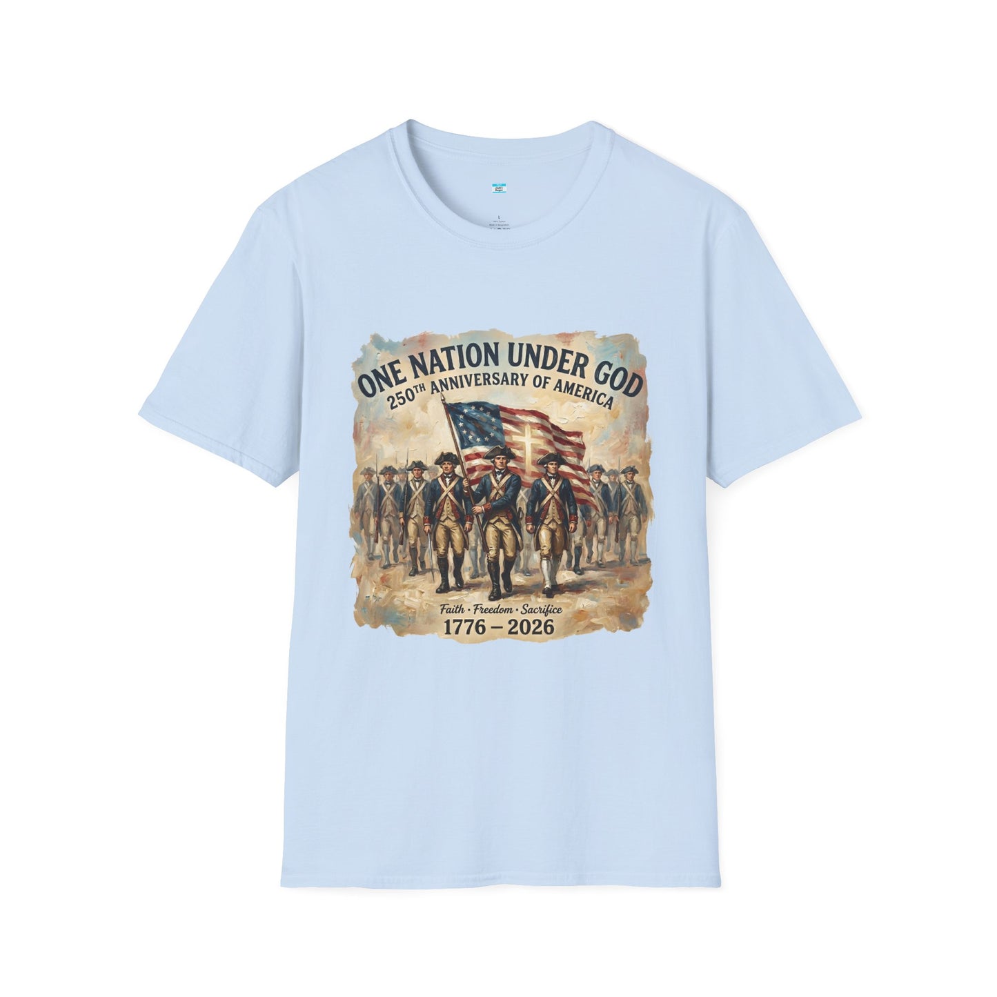 America 250 Shirt 1776-2026 | One Nation Under God Patriotic USA Tee