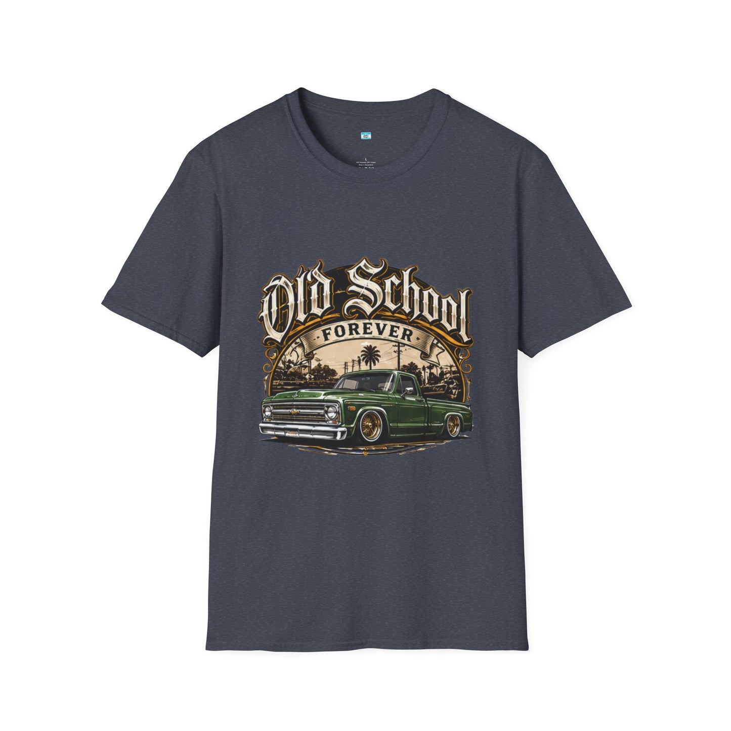 Old School Forever Classic Pickup Truck Shirt | Vintage Lowered Truck Graphic Tee