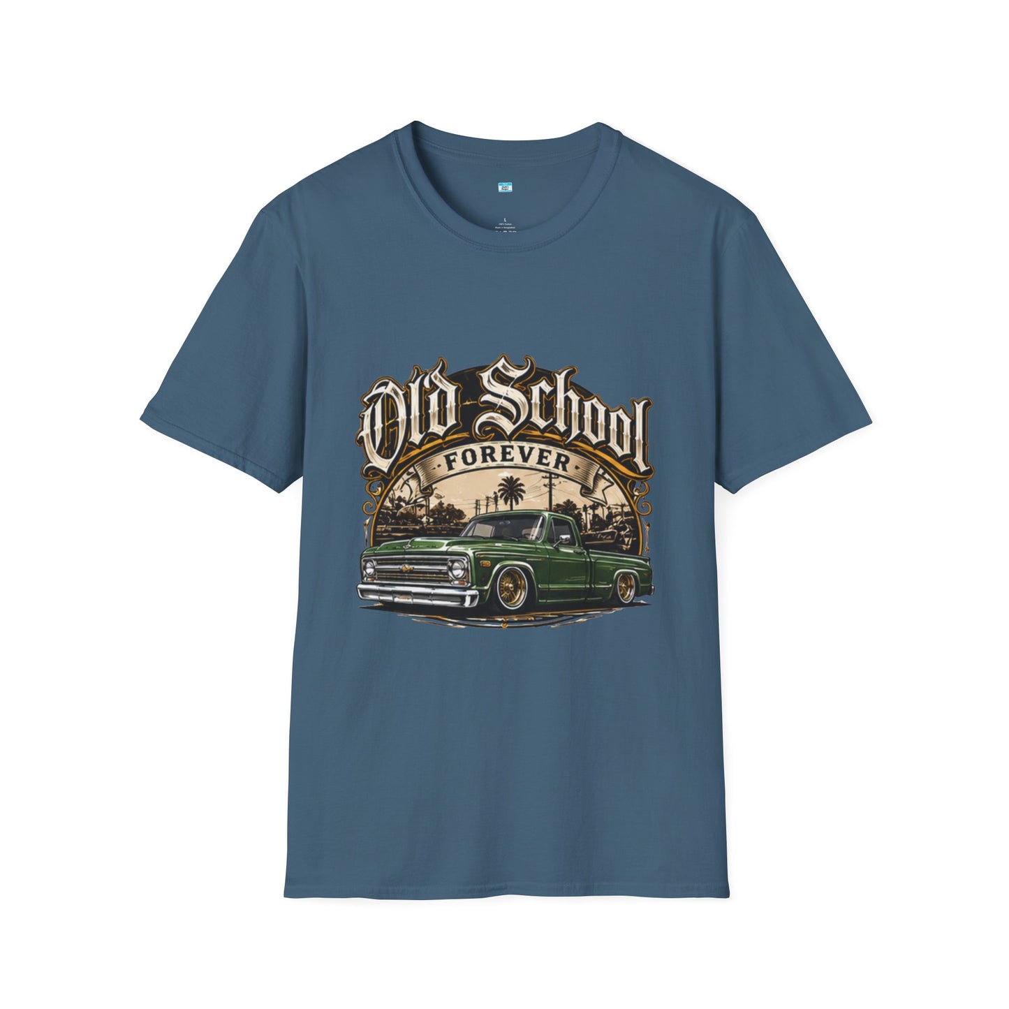 Old School Forever Classic Pickup Truck Shirt | Vintage Lowered Truck Graphic Tee