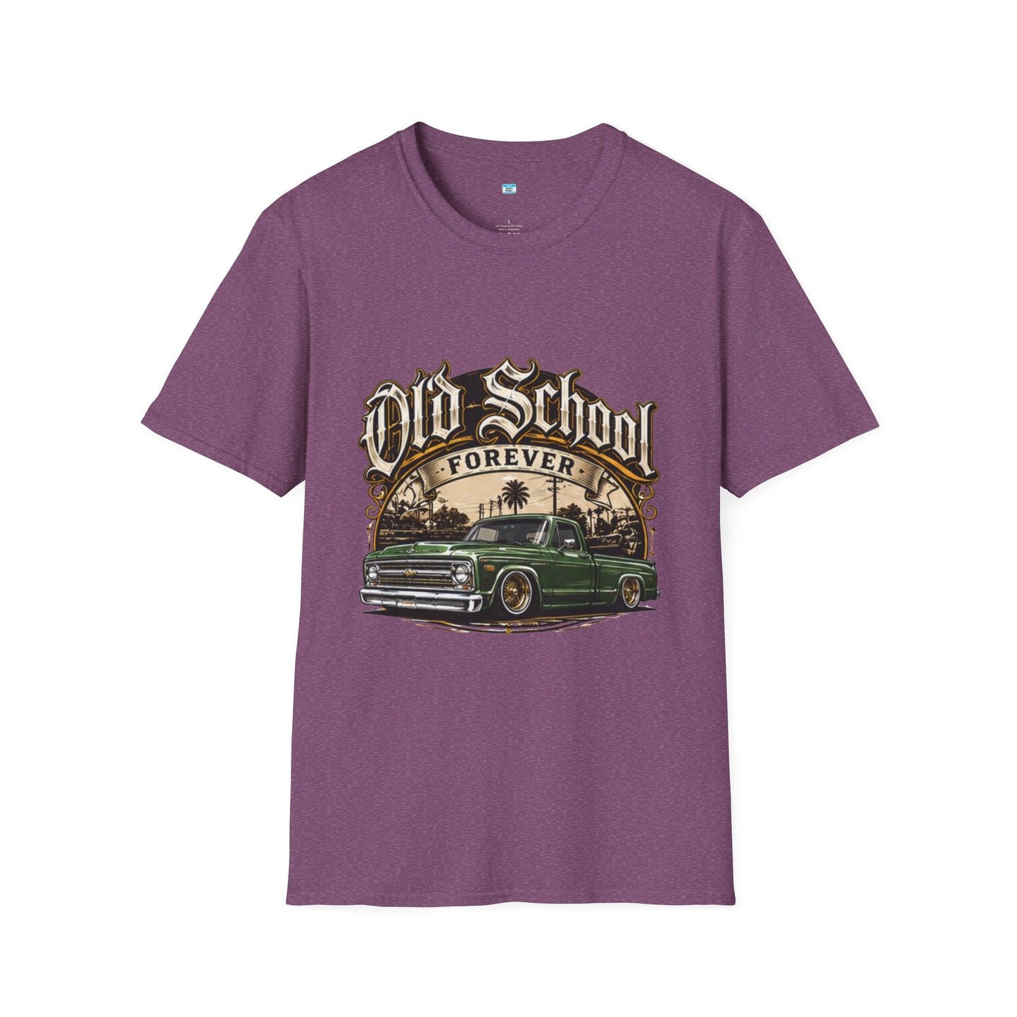 Old School Forever Classic Pickup Truck Shirt | Vintage Lowered Truck Graphic Tee