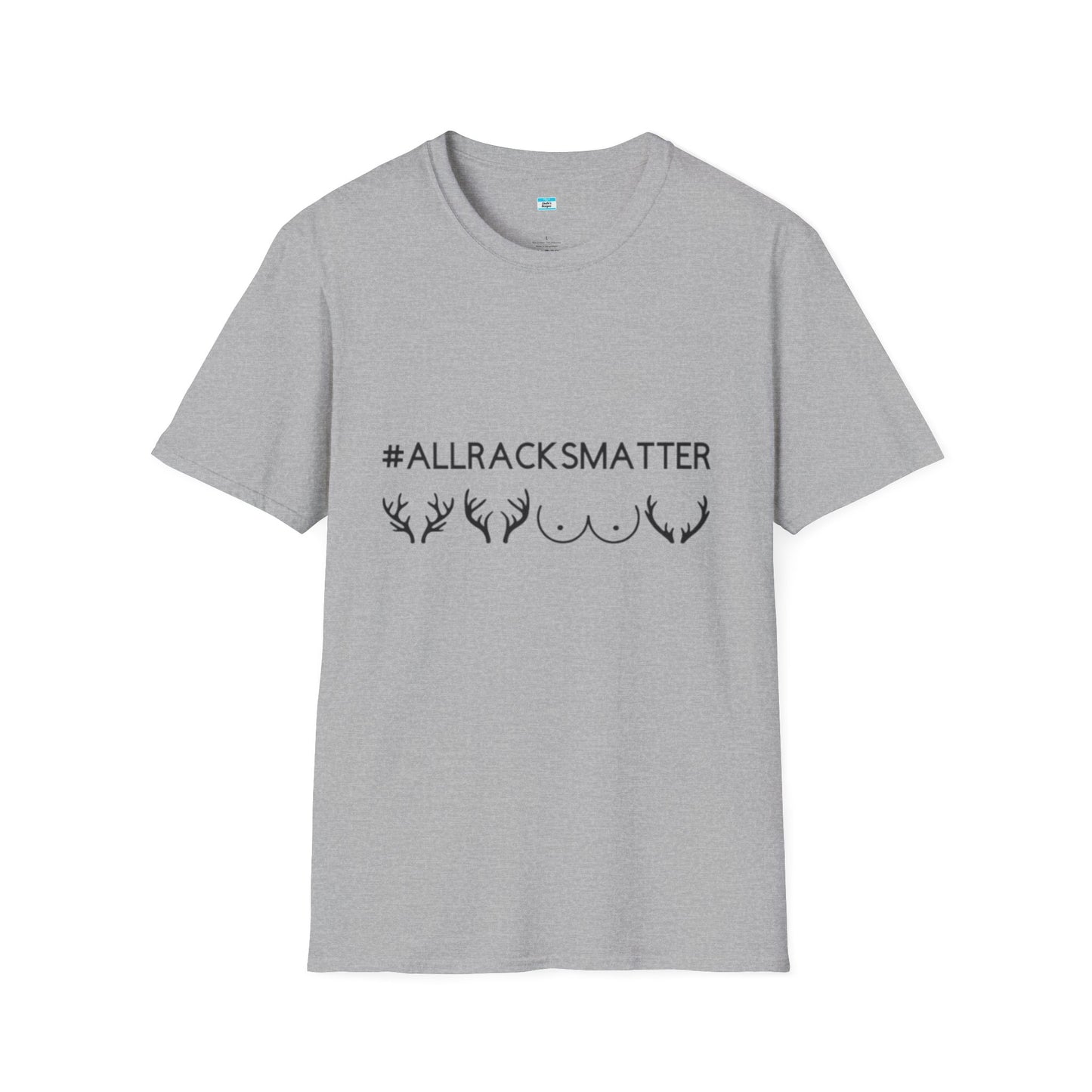 AllRacksMatter Funny Hunting Shirt, Deer Rack Antler Tee, Hunting Humor Gift for Men & Women, Outdoor Hunter Novelty Tee