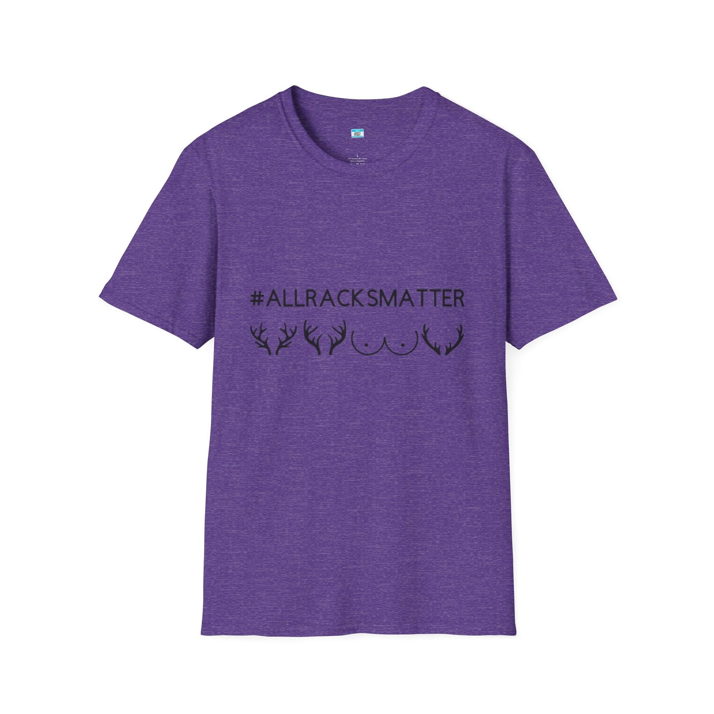 AllRacksMatter Funny Hunting Shirt, Deer Rack Antler Tee, Hunting Humor Gift for Men & Women, Outdoor Hunter Novelty Tee