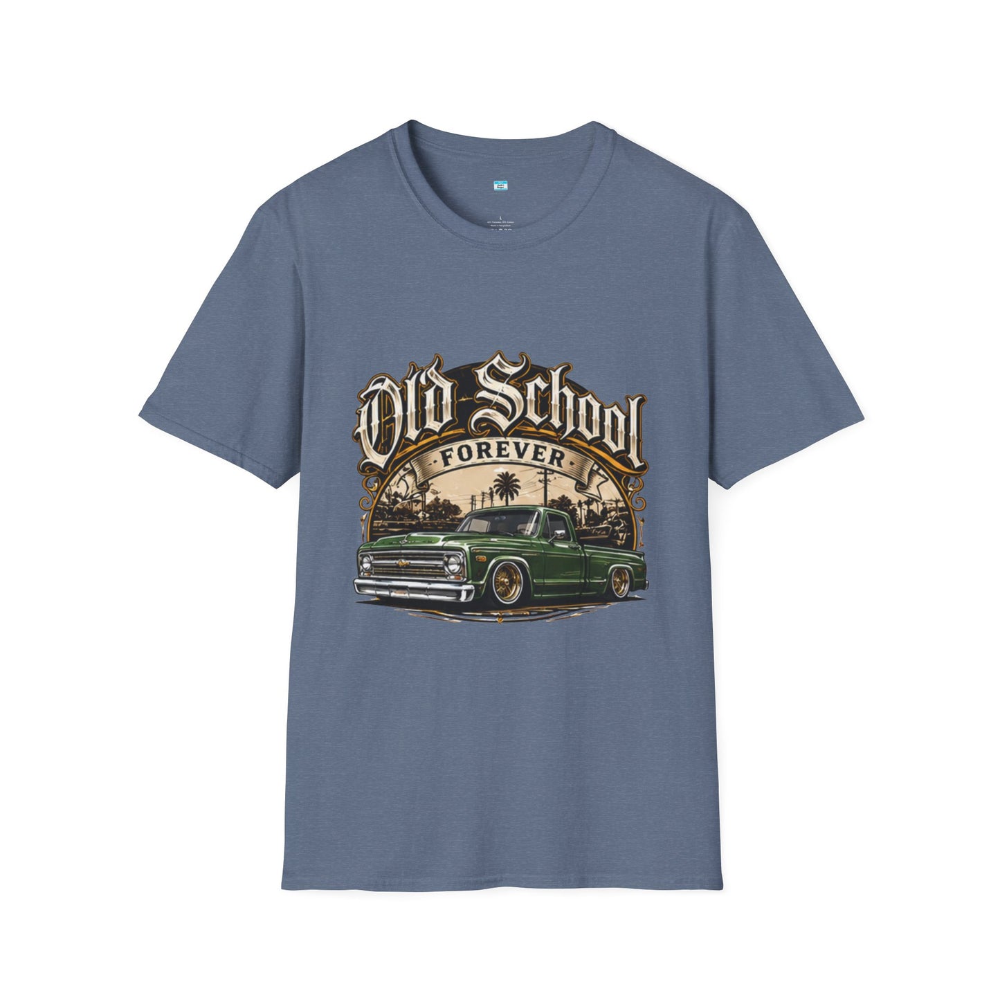 Old School Forever Classic Pickup Truck Shirt | Vintage Lowered Truck Graphic Tee