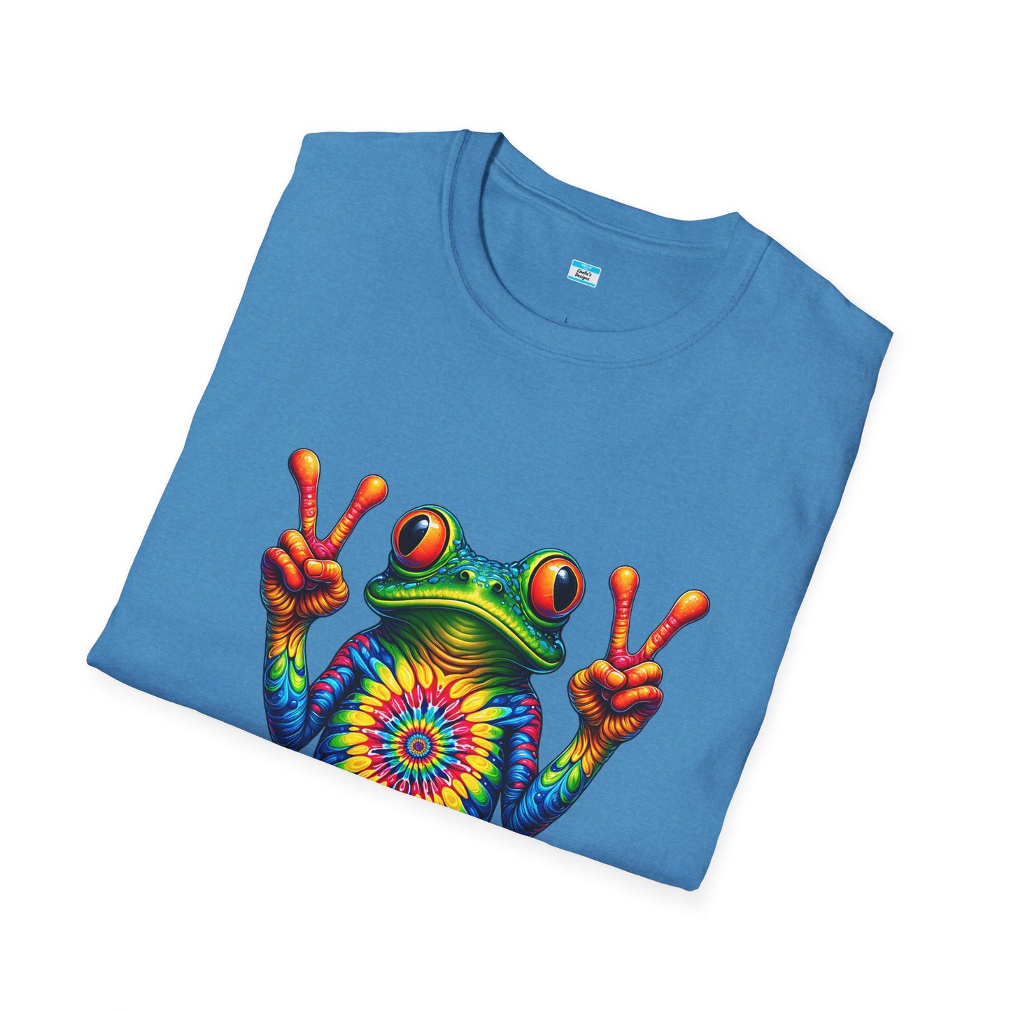 Psychedelic Peace Frog – Groovy Hippie Festival Tee
