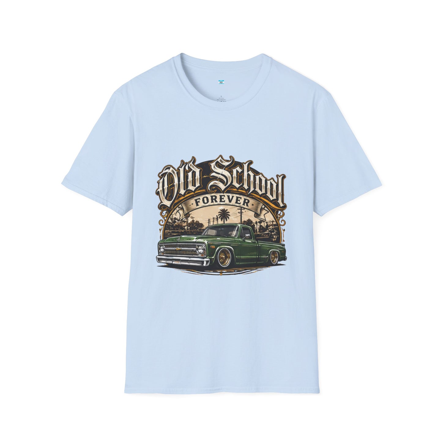 Old School Forever Classic Pickup Truck Shirt | Vintage Lowered Truck Graphic Tee